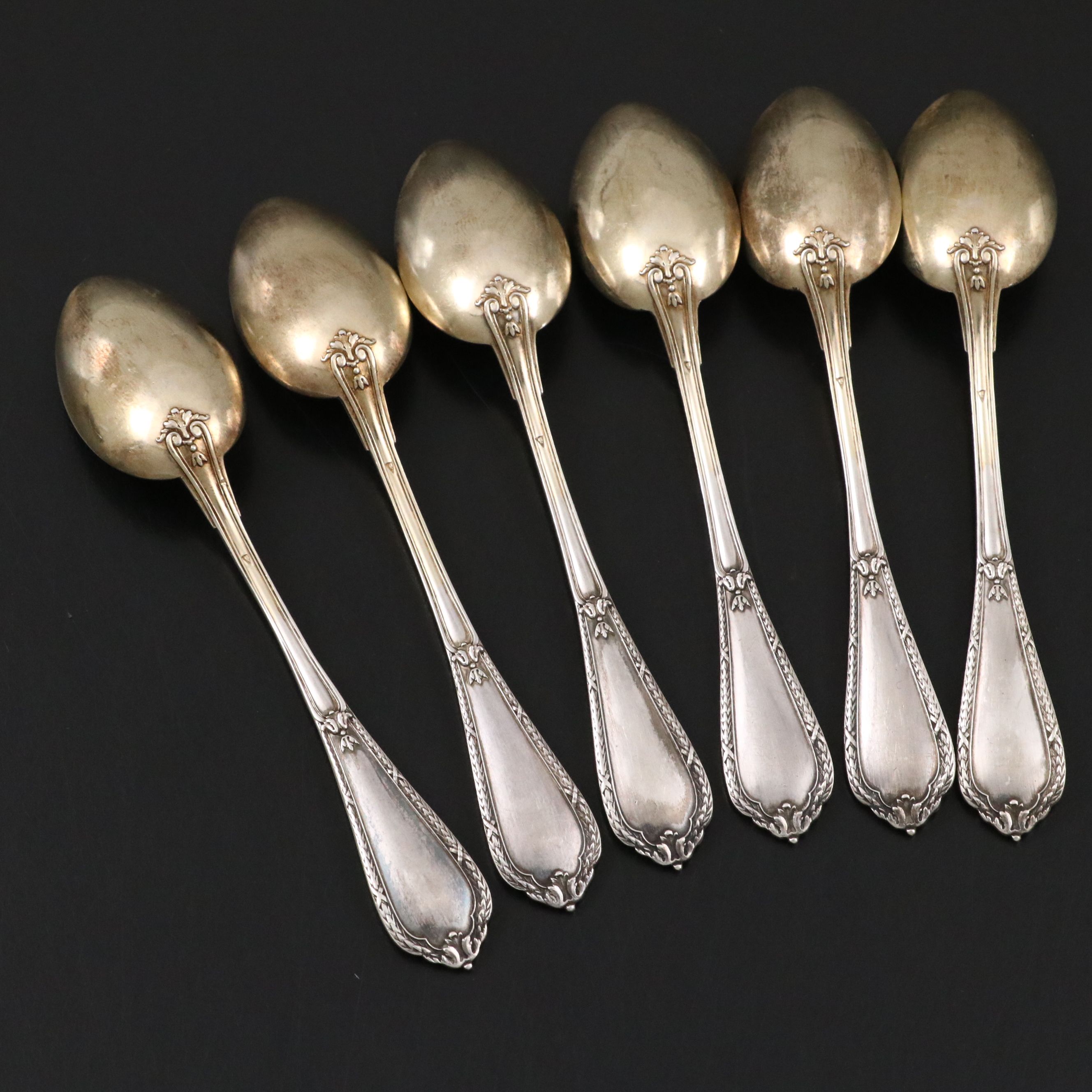 Belgian 950 Silver Demitasse Spoons with Presentation Box