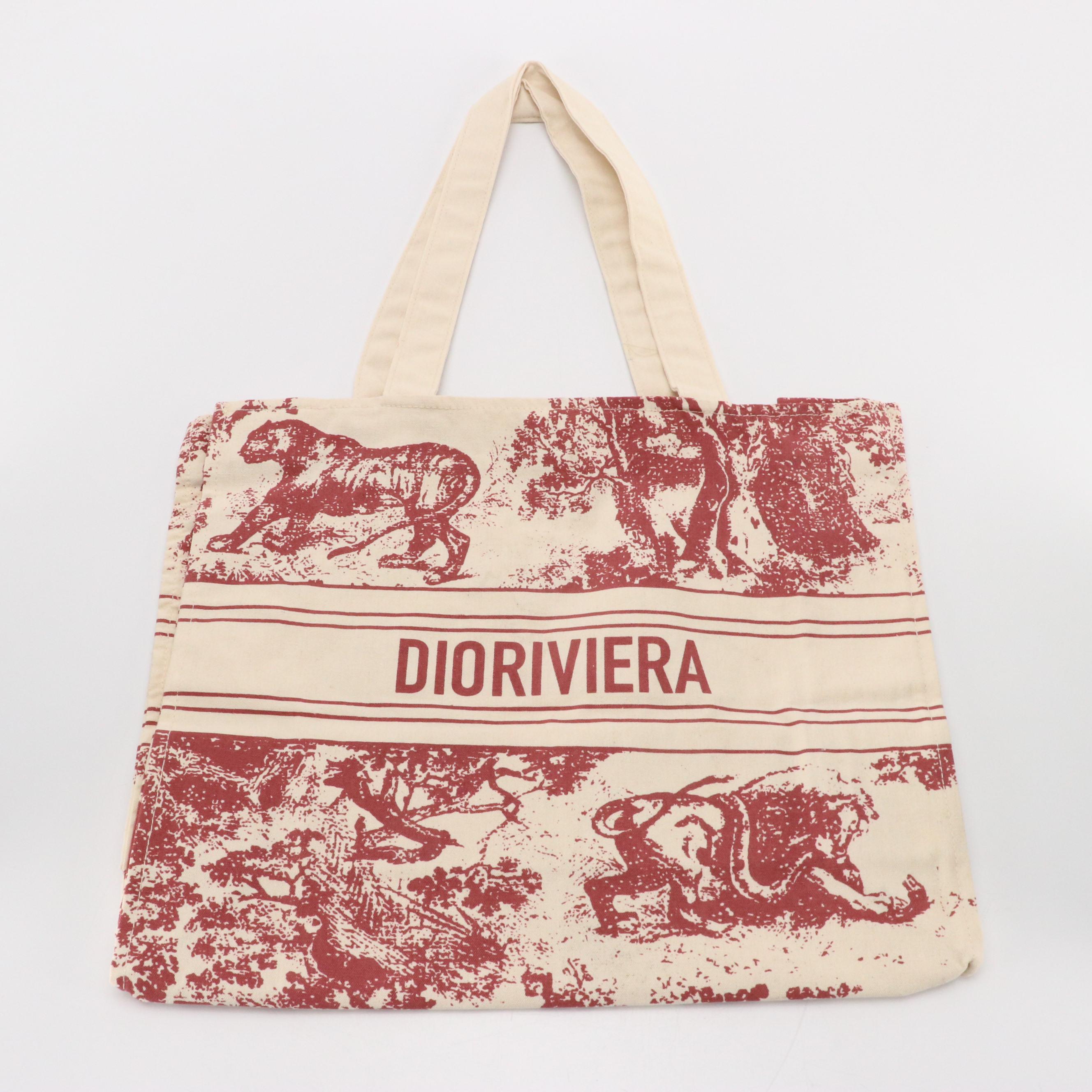 Christian Dior Promotional Dioriviera Toile Canvas Shopper Tote