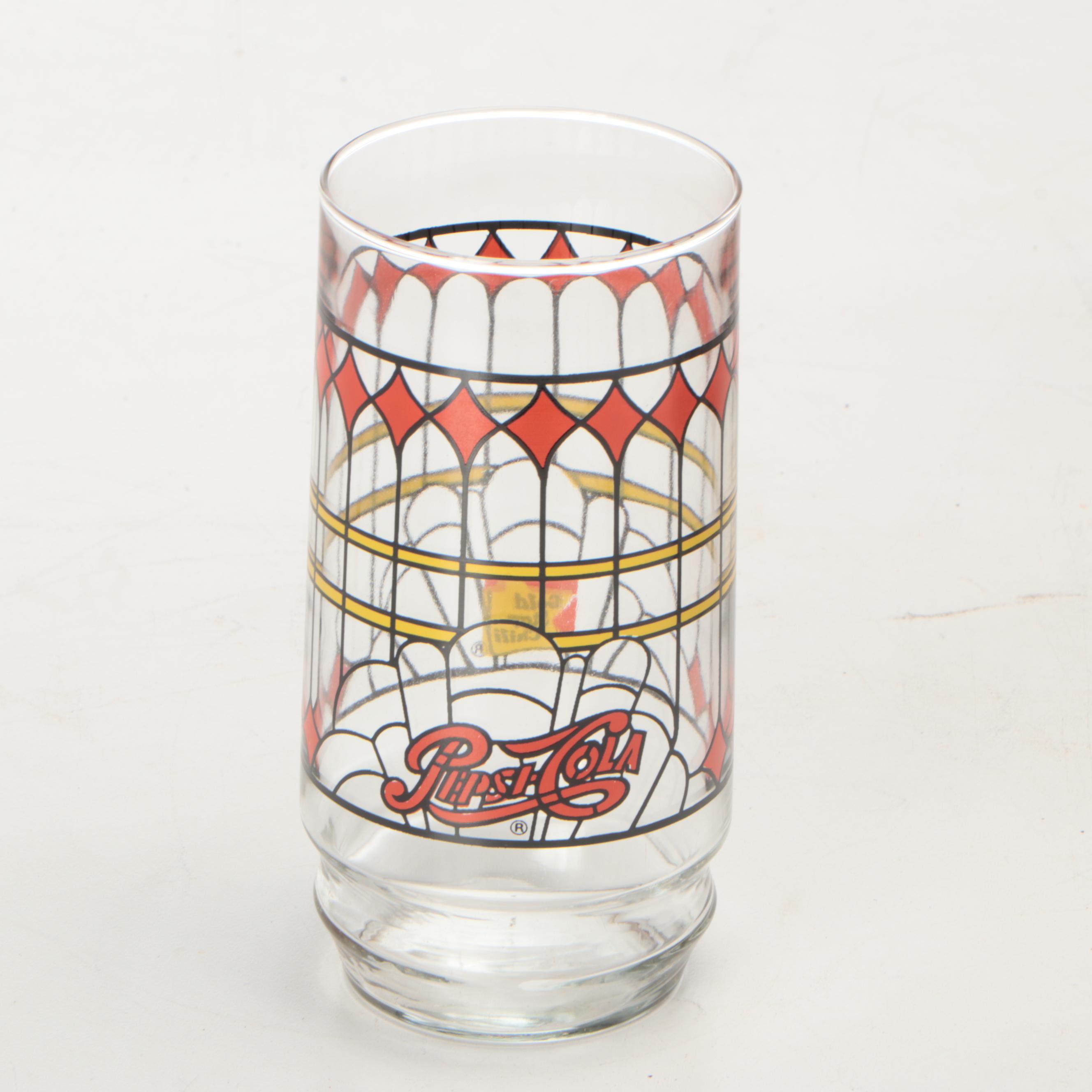 Indiana Glass Gold Star Chili Pepsi-Cola Tumblers