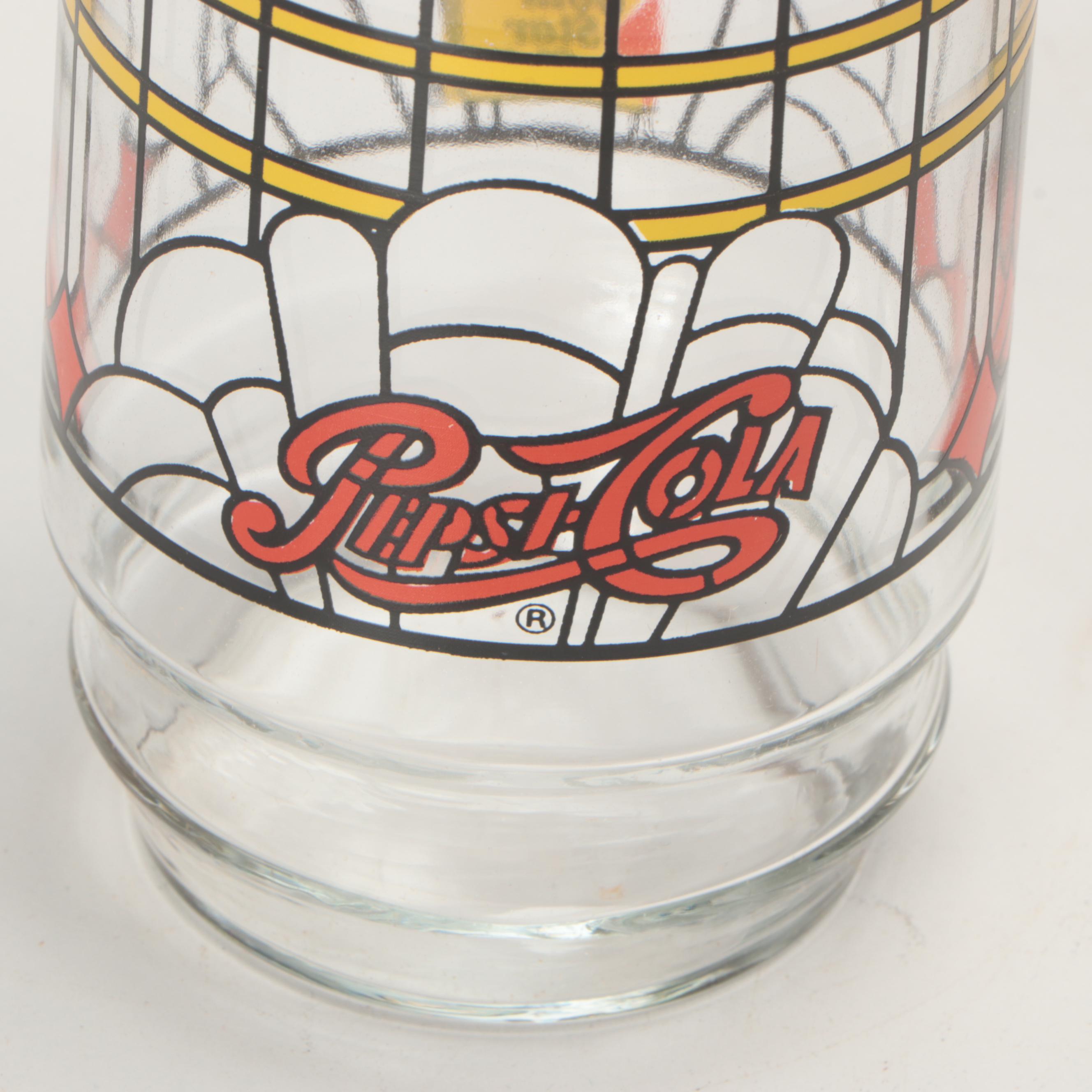 Indiana Glass Gold Star Chili Pepsi-Cola Tumblers