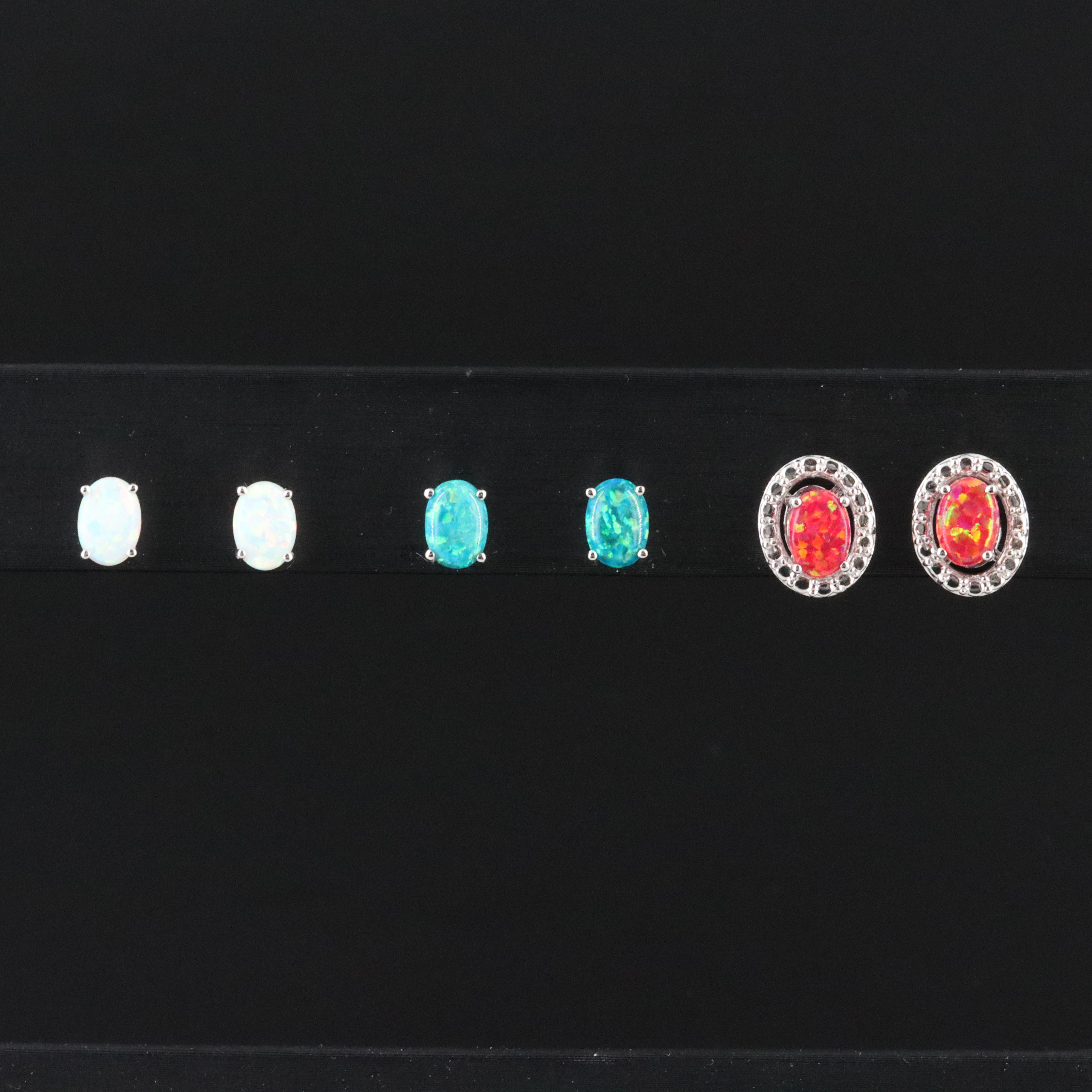 Sterling Opal Earring Selection