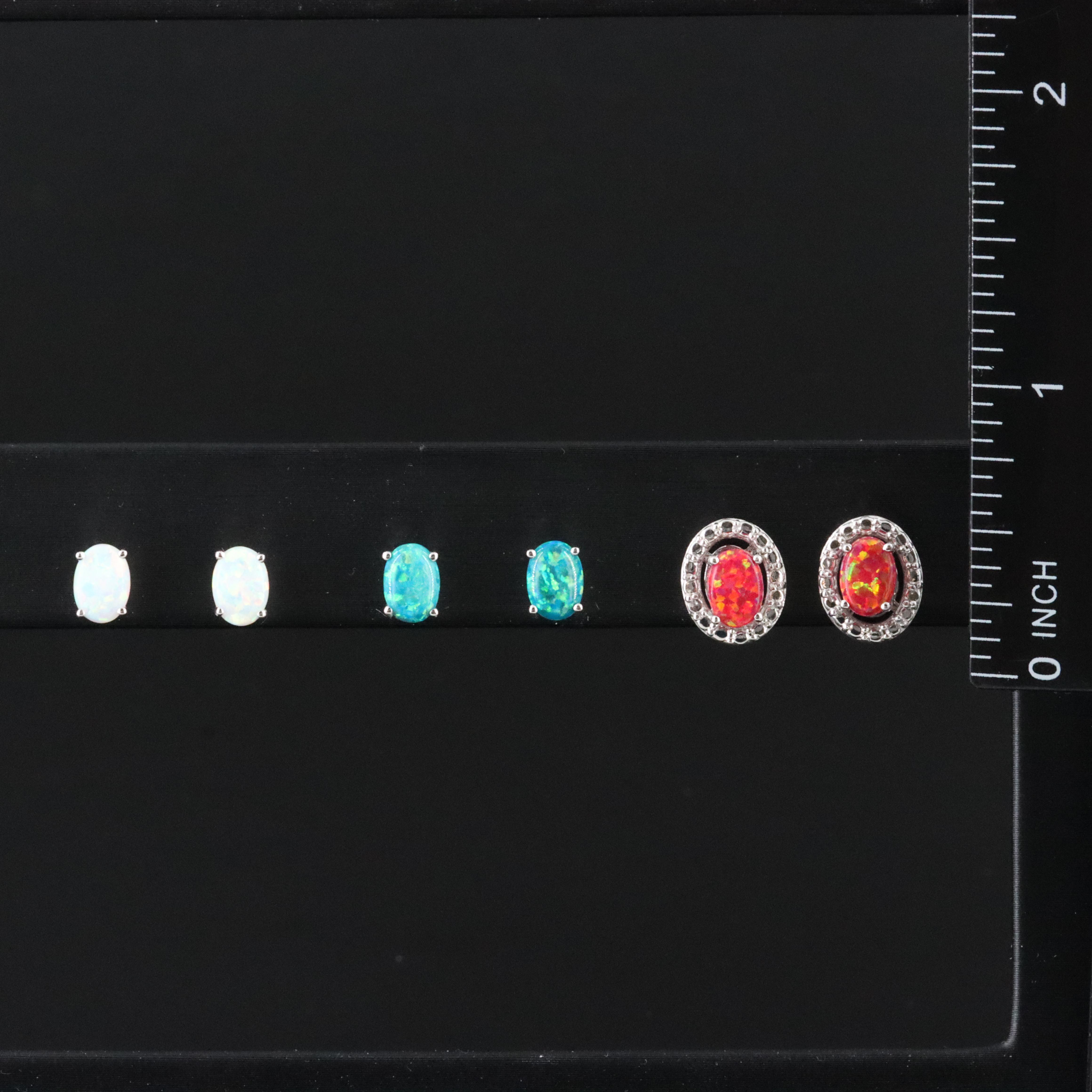 Sterling Opal Earring Selection