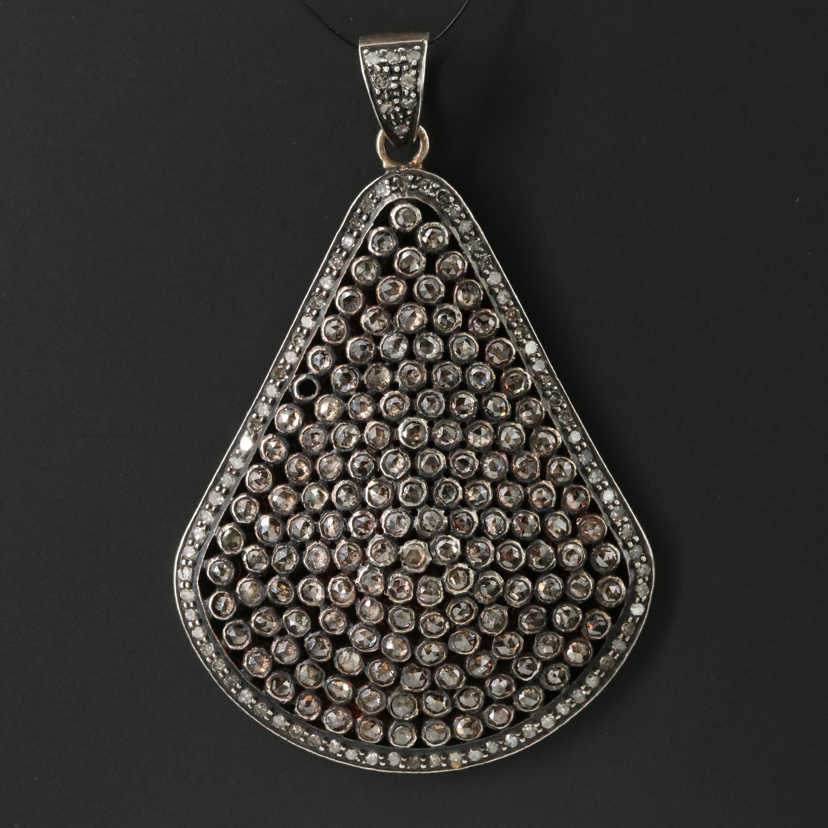 Sterling Diamond Pendant