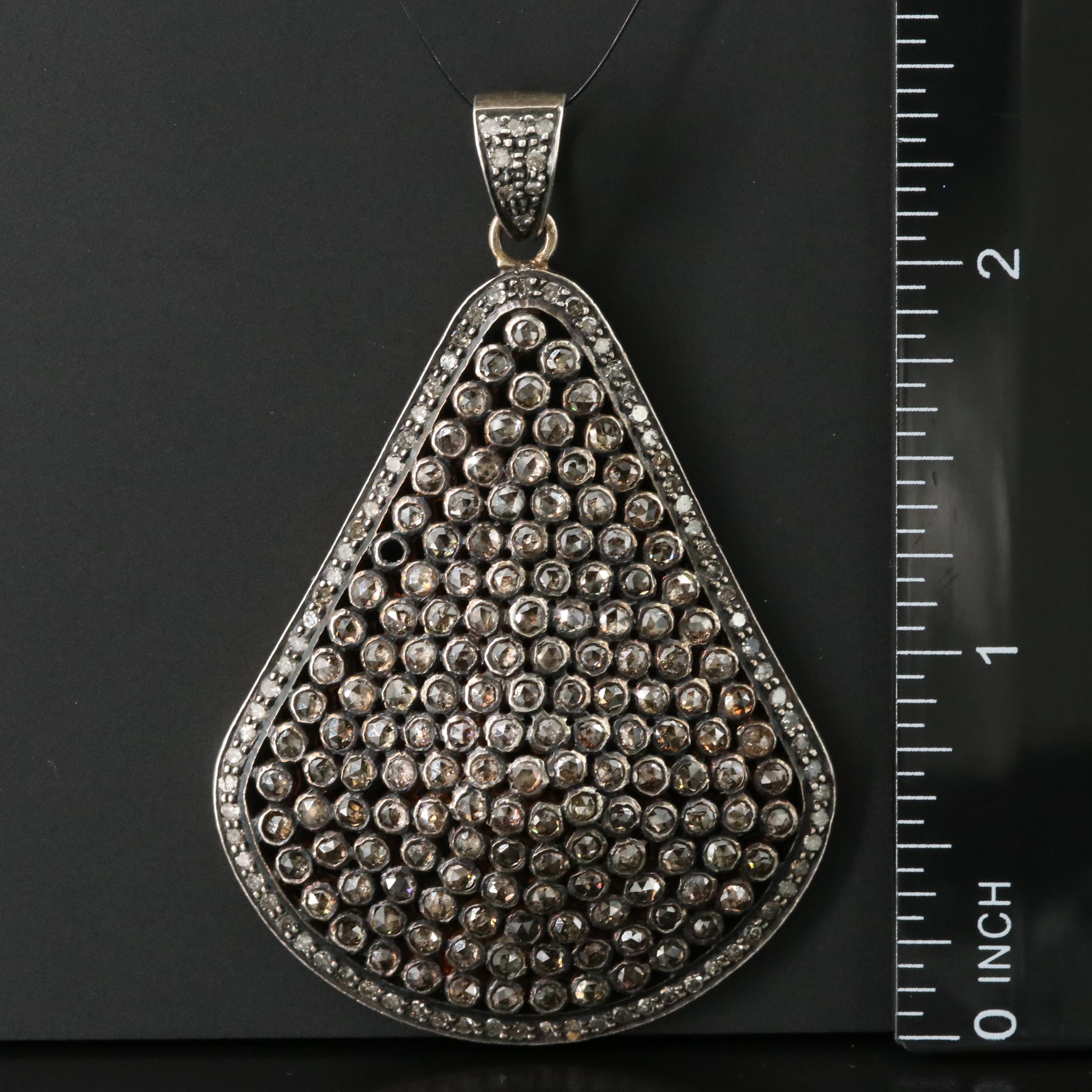 Sterling Diamond Pendant