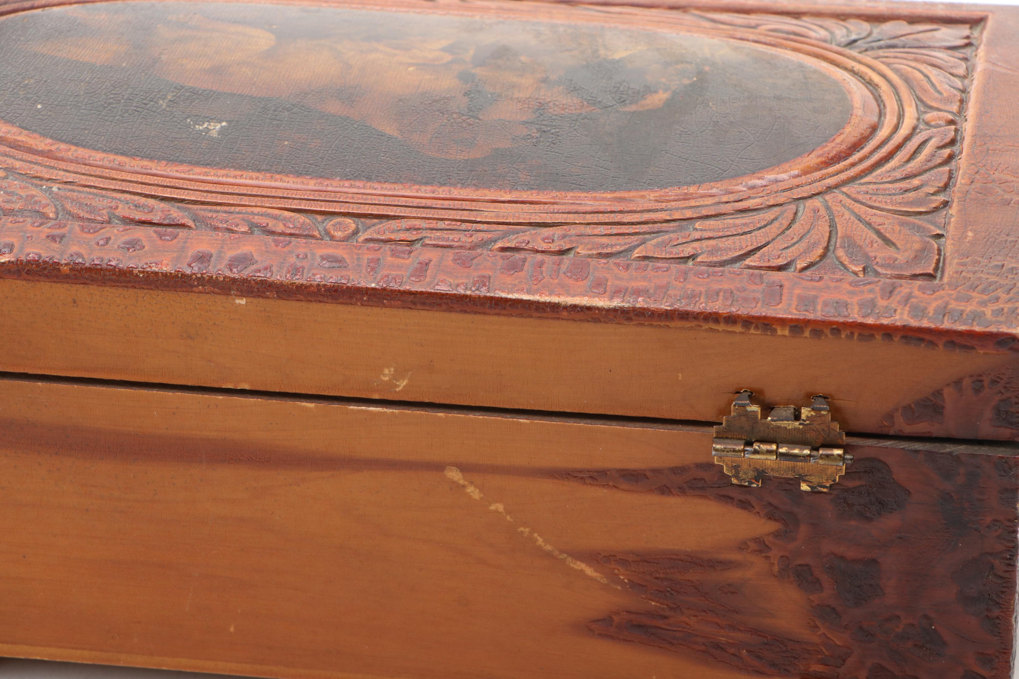 Hand-Carved Hunting Dogs and Needlepoint Beagle Wooden Boxes