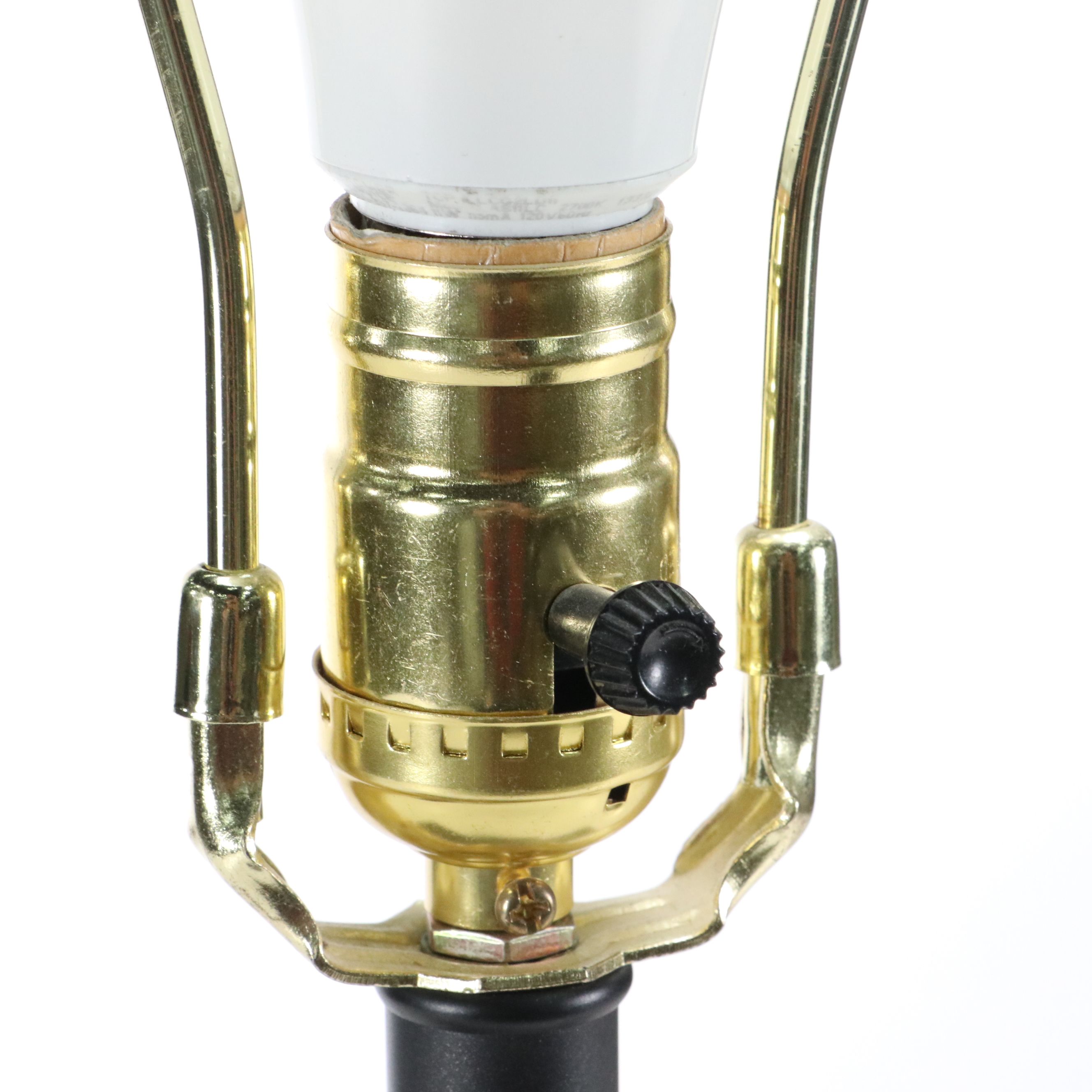 Postmodern Black Metal and Panel Table Lamp, 21st Century