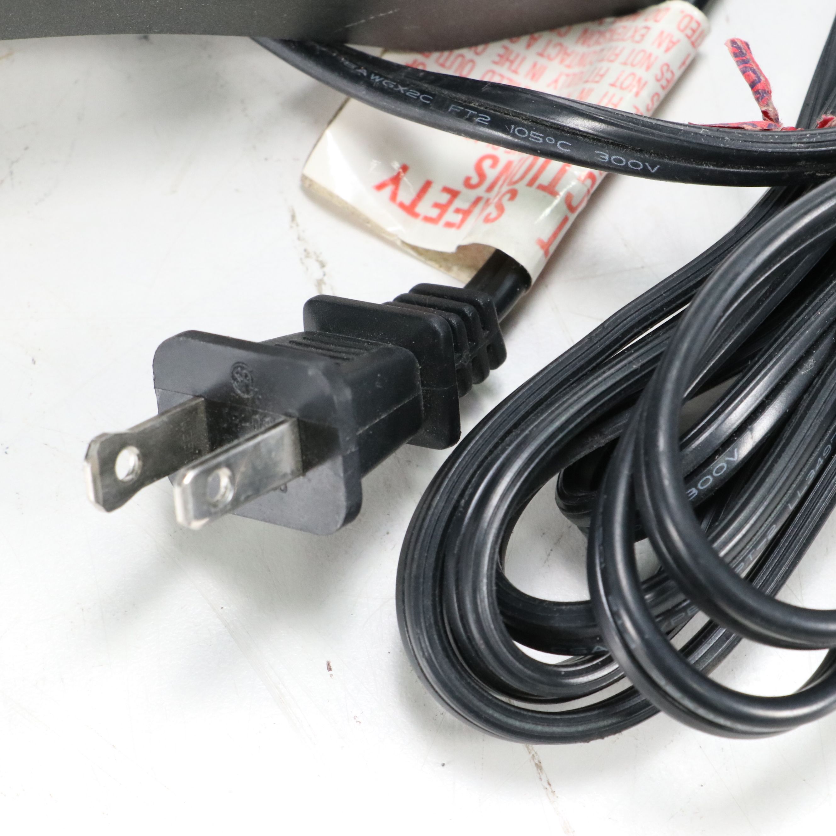 Postmodern Black Metal and Panel Table Lamp, 21st Century