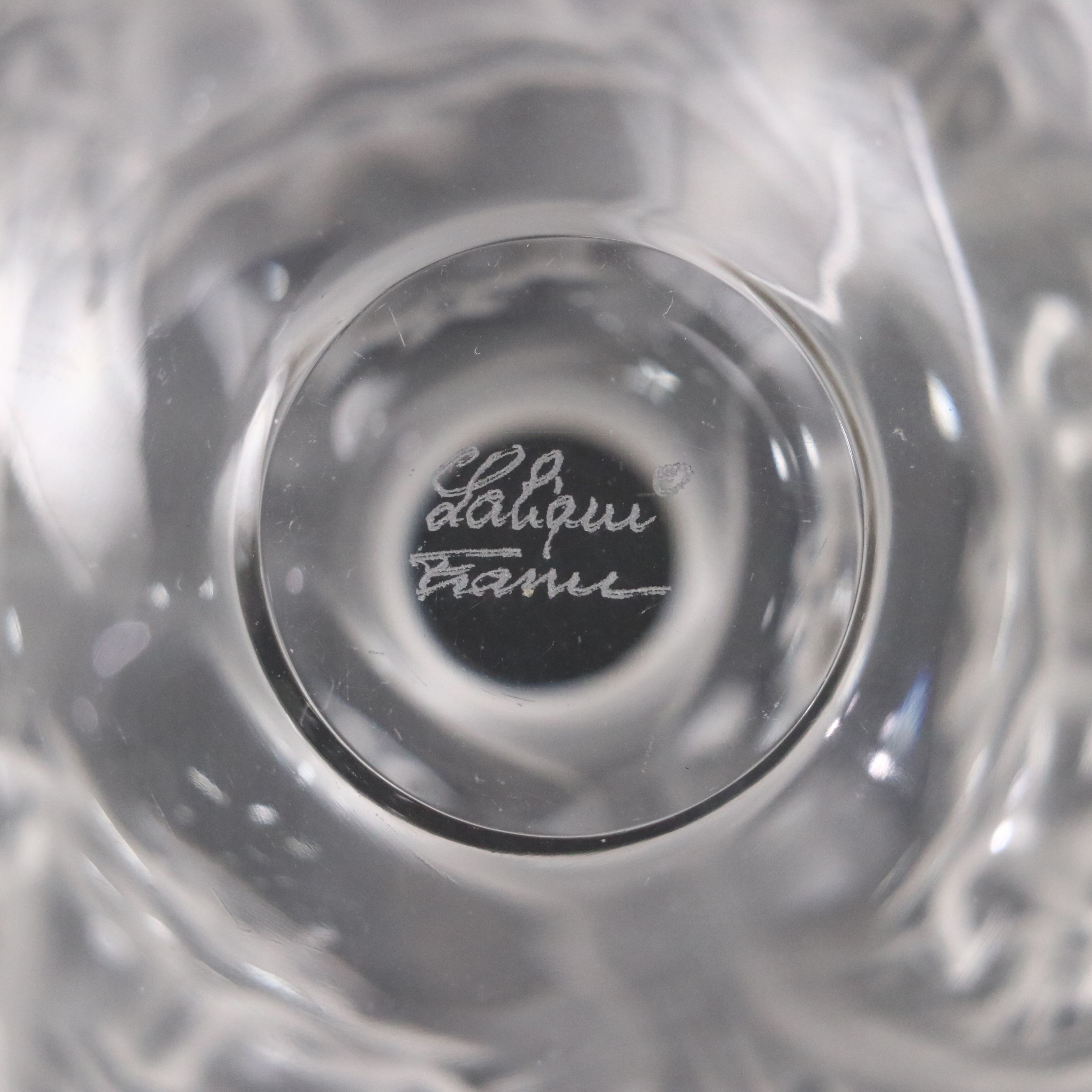 Lalique "Psyche" Frosted and Clear Crystal Perfume Bottle