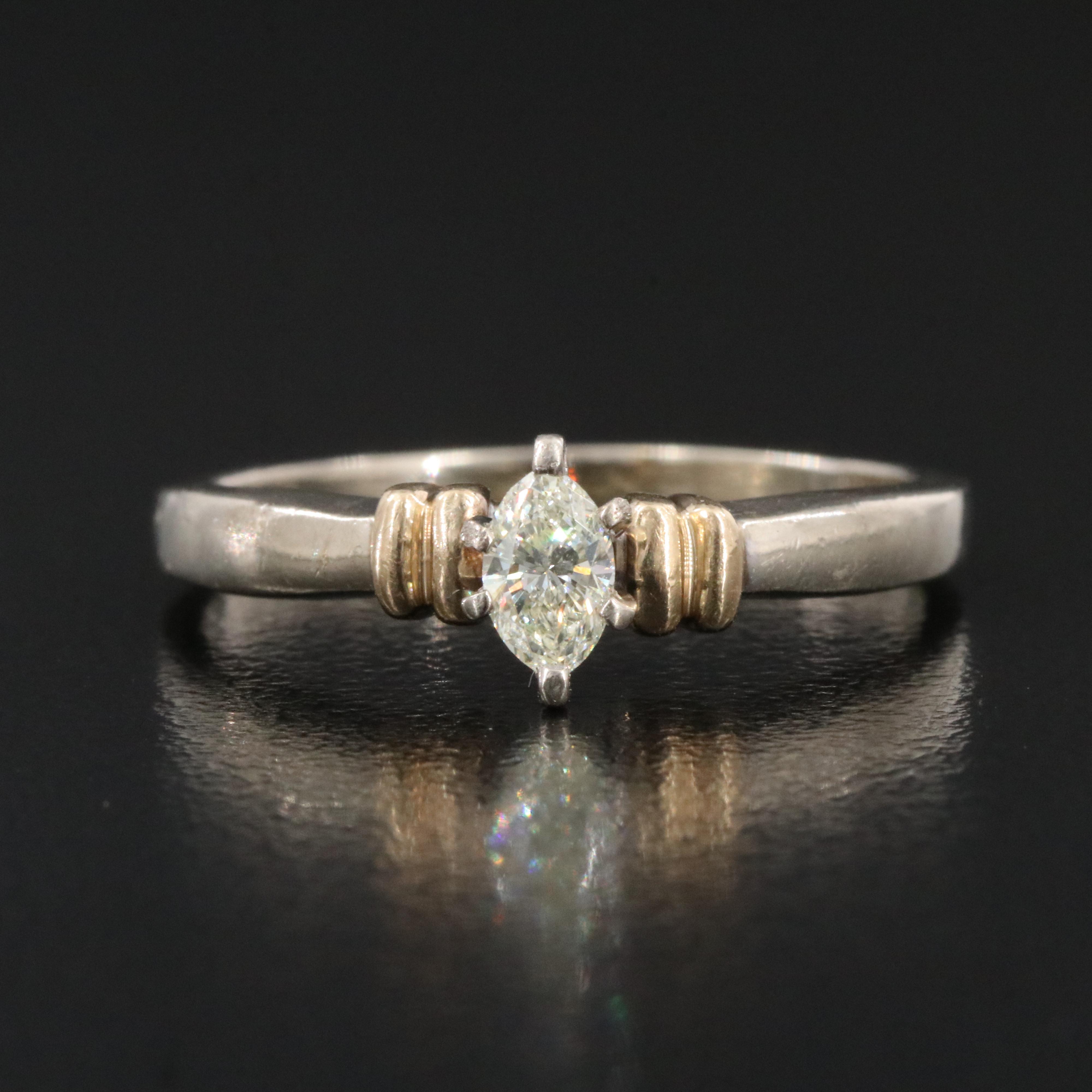 10K 0.22 CT Diamond Solitaire Ring