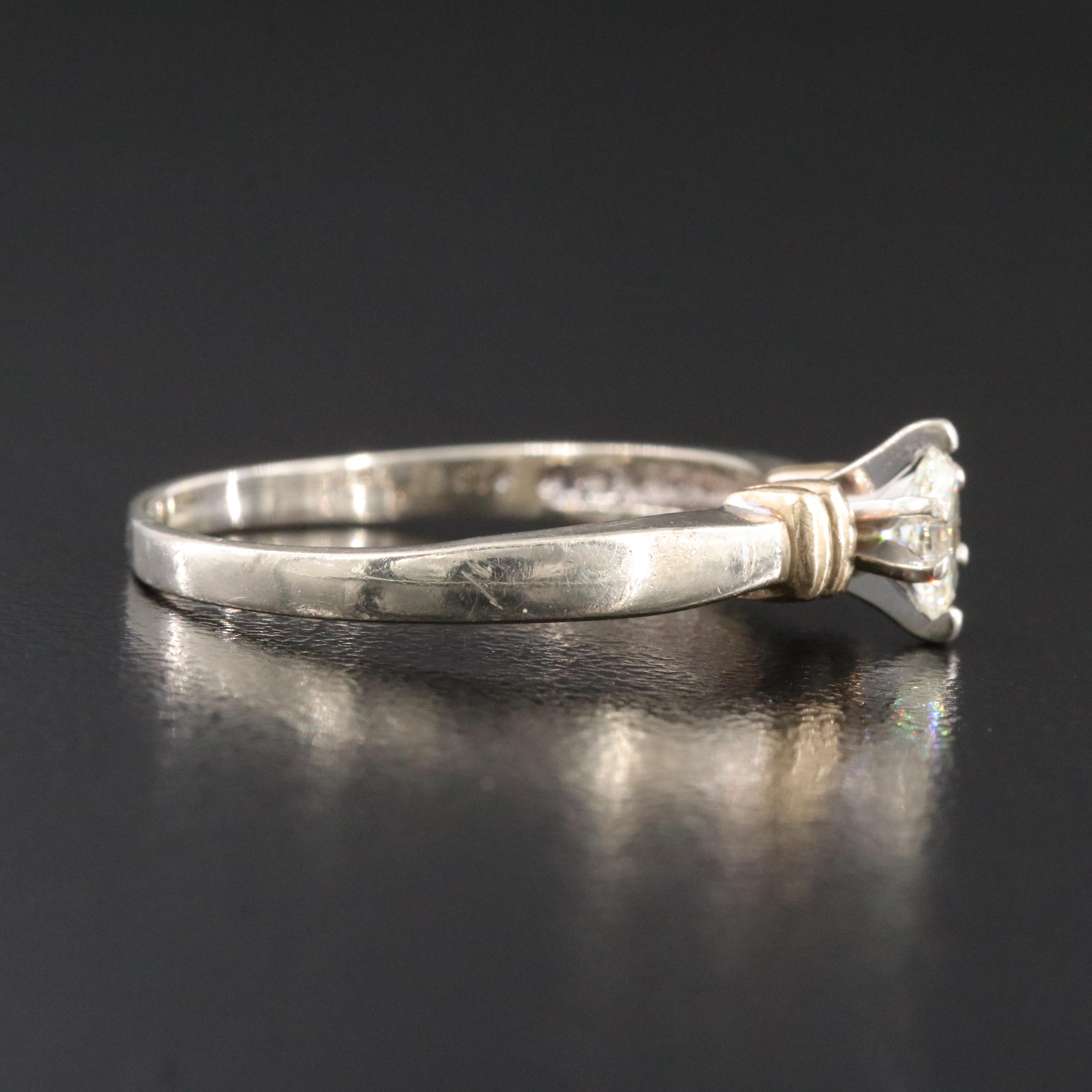 10K 0.22 CT Diamond Solitaire Ring