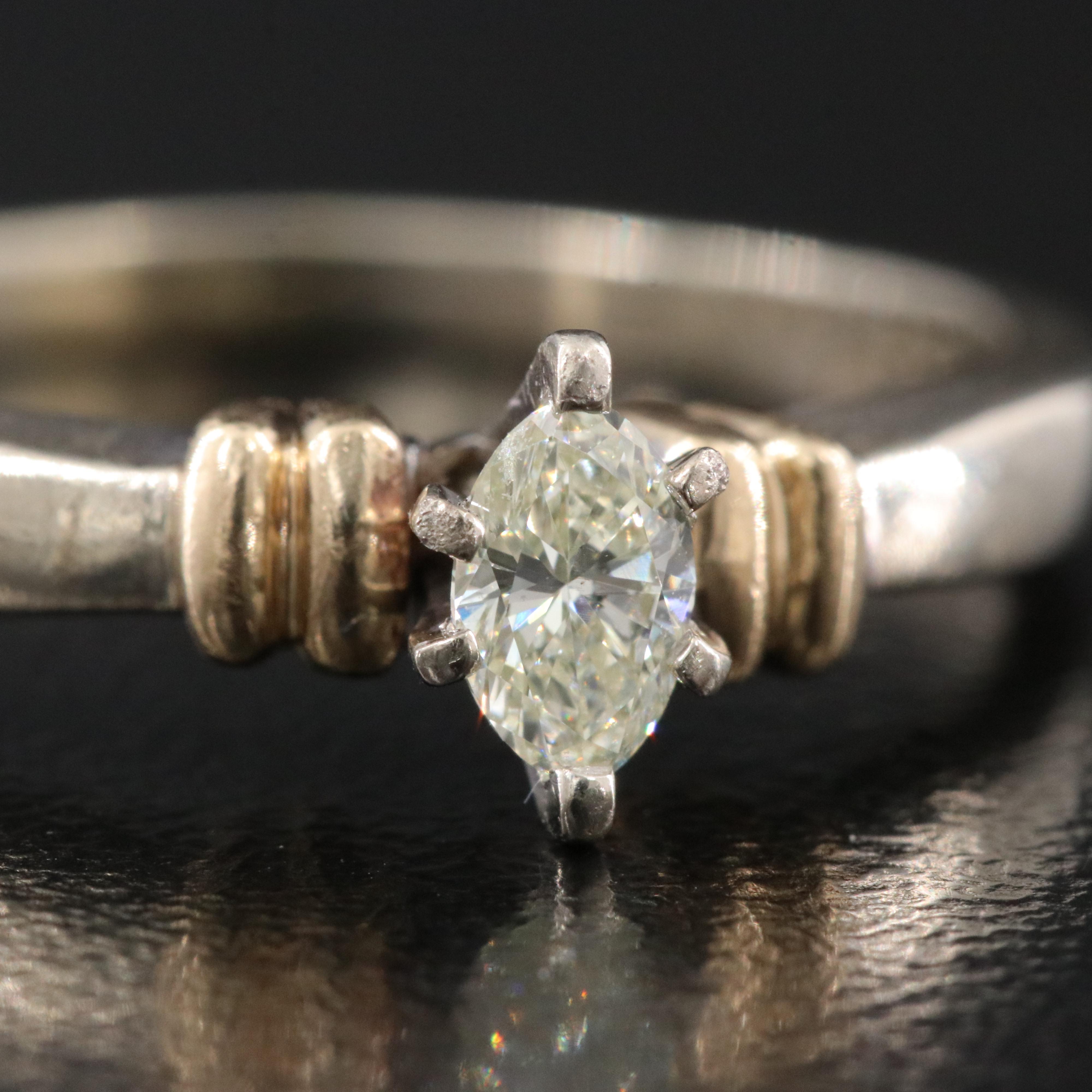 10K 0.22 CT Diamond Solitaire Ring