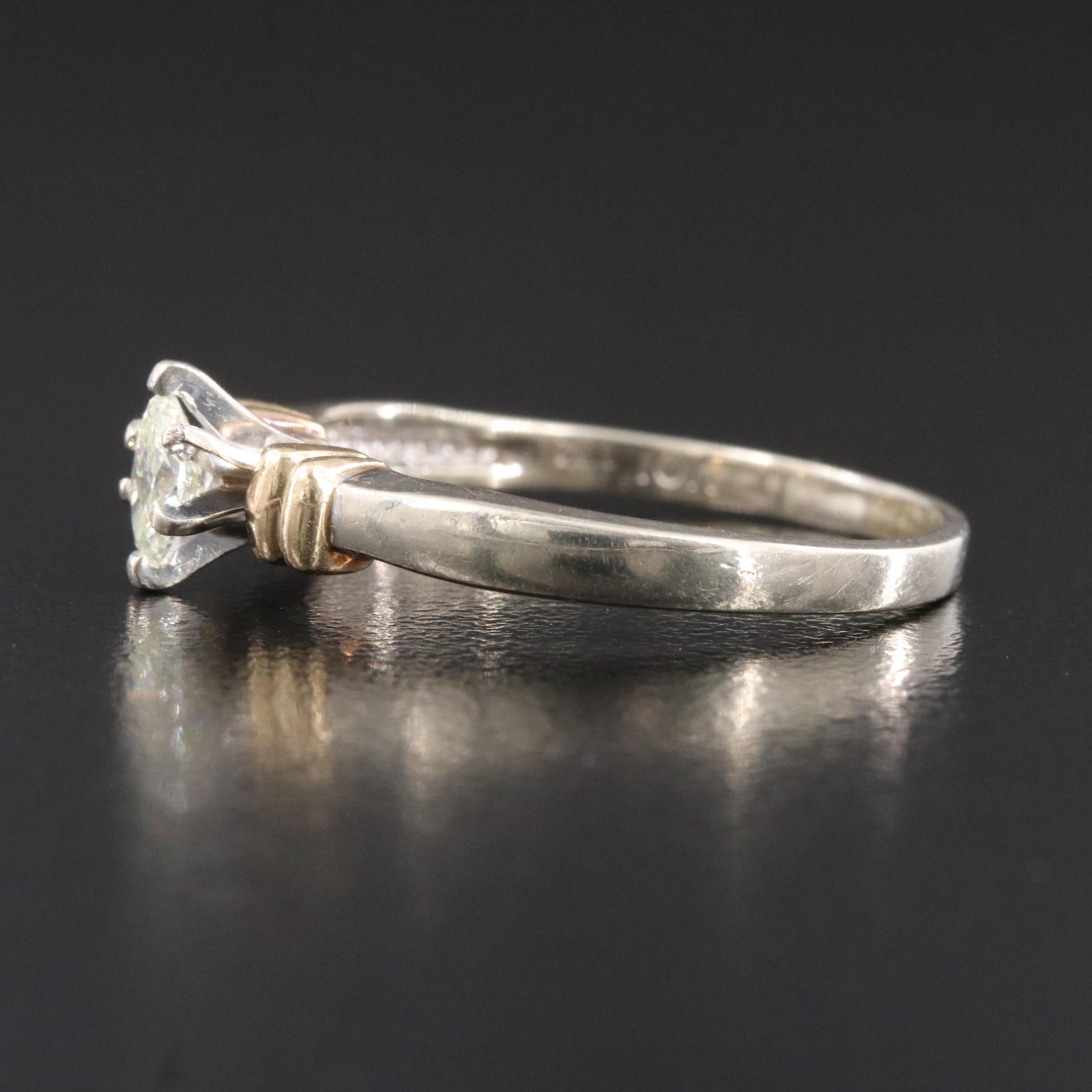 10K 0.22 CT Diamond Solitaire Ring