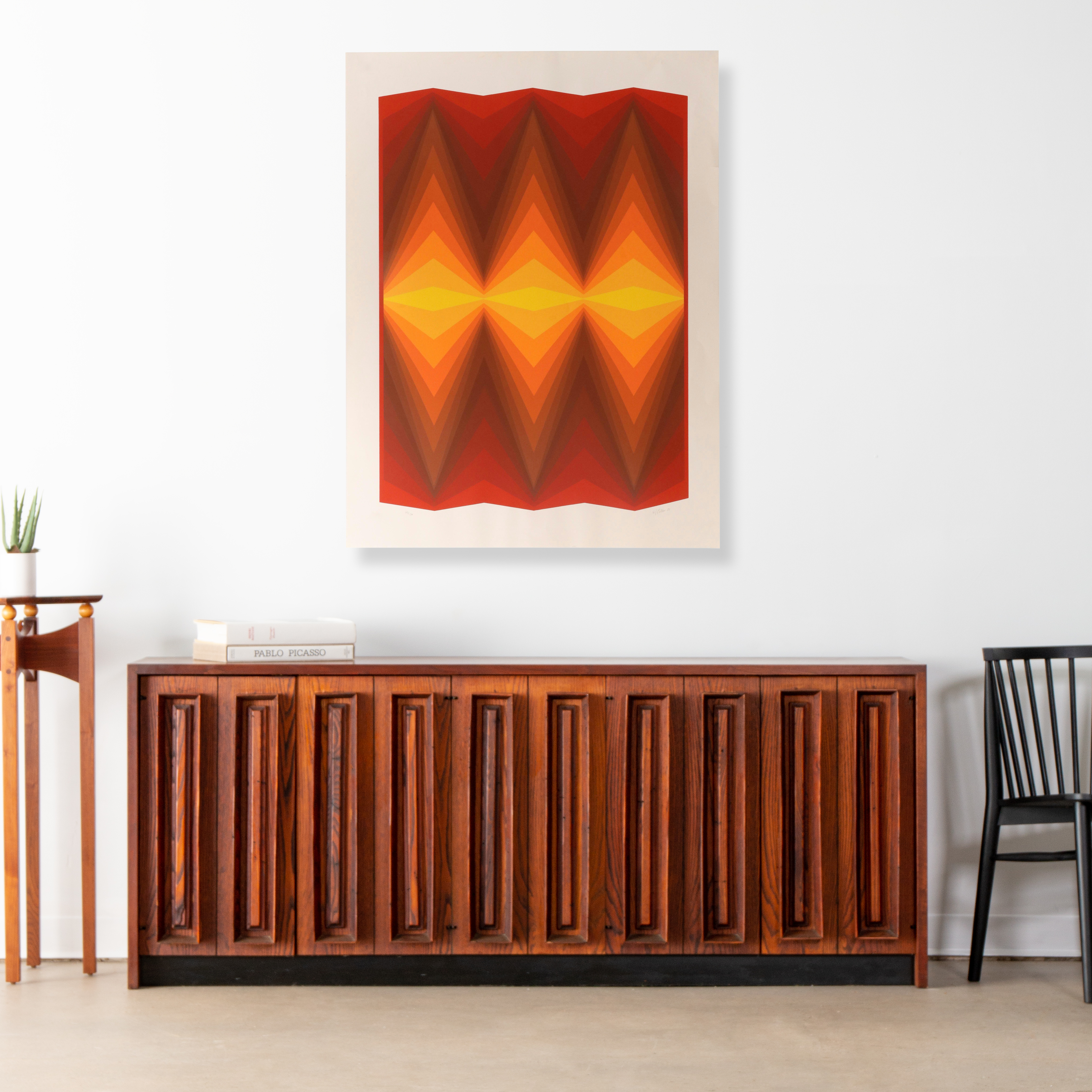 Jürgen Peters Op Art Serigraph, 1980