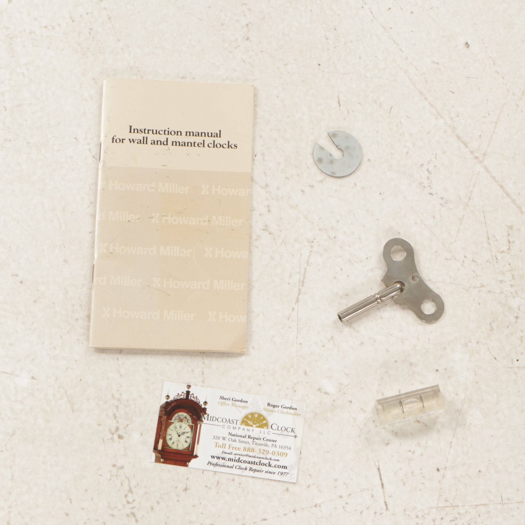 Howard Miller Mahogany Case Wall Clock, Late 20th Century