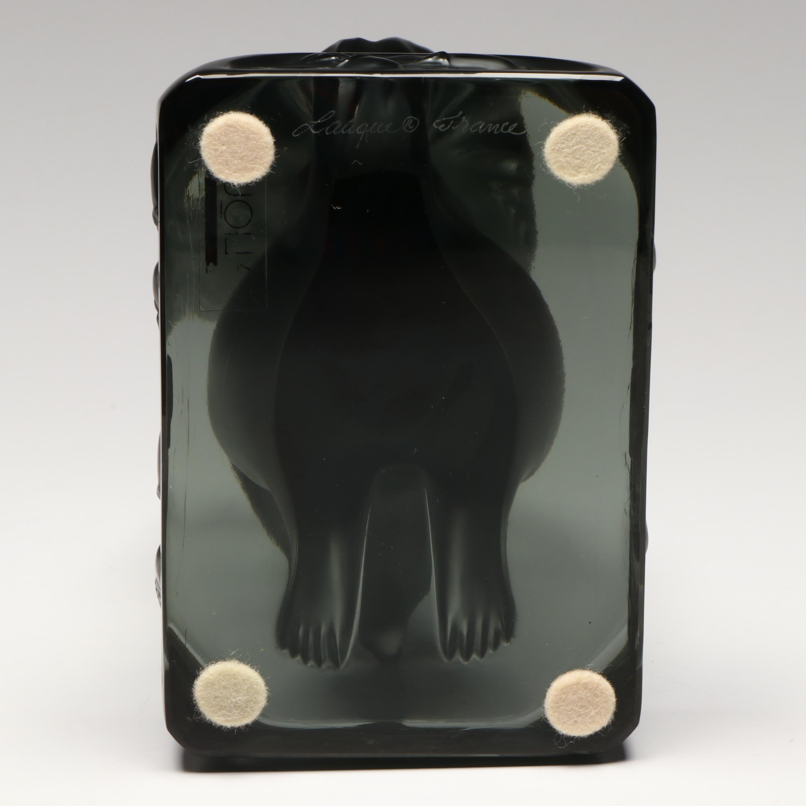 Lalique "Grisolin" Crystal Squirrel Figurine Designed by Marie-Claude Lalique