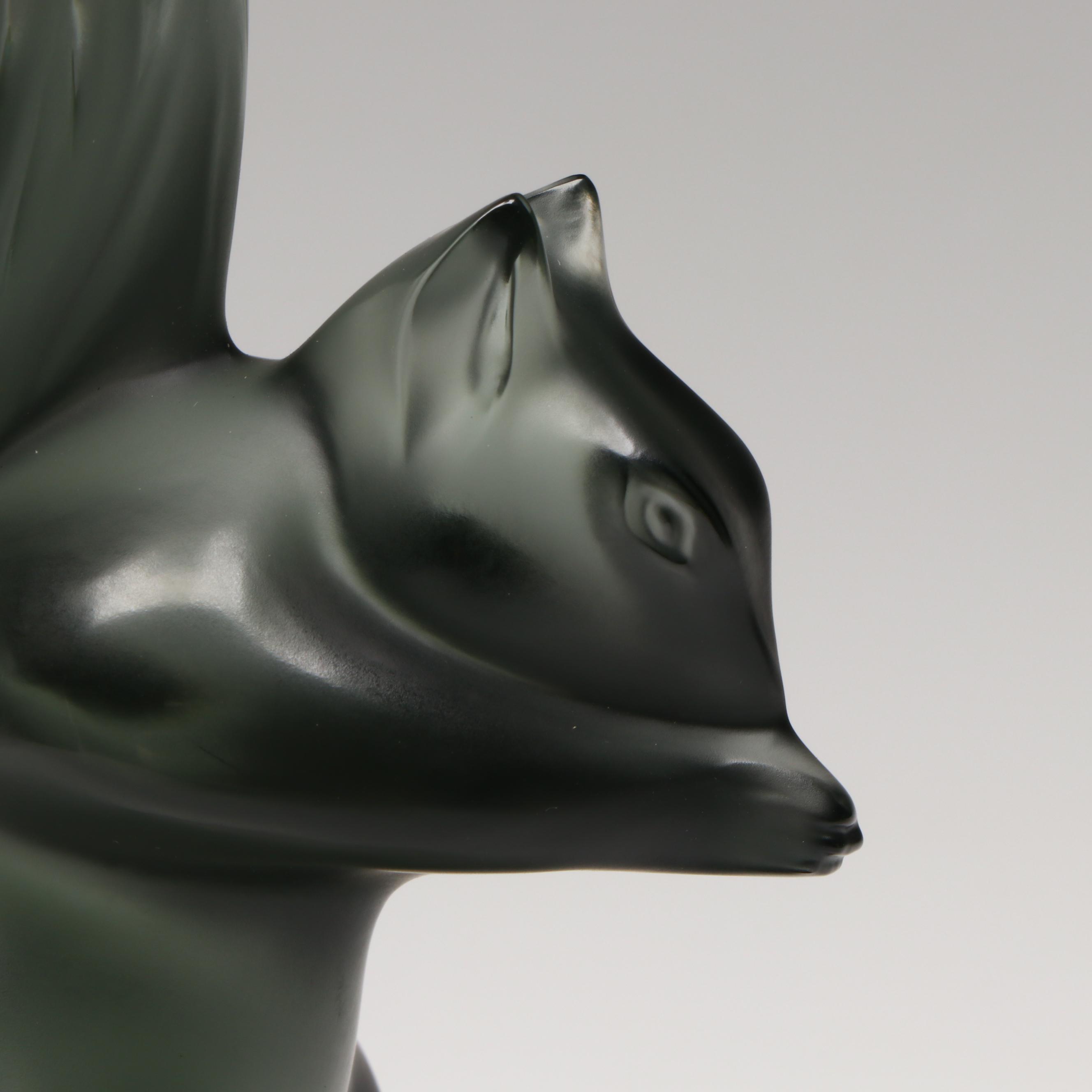 Lalique "Grisolin" Crystal Squirrel Figurine Designed by Marie-Claude Lalique