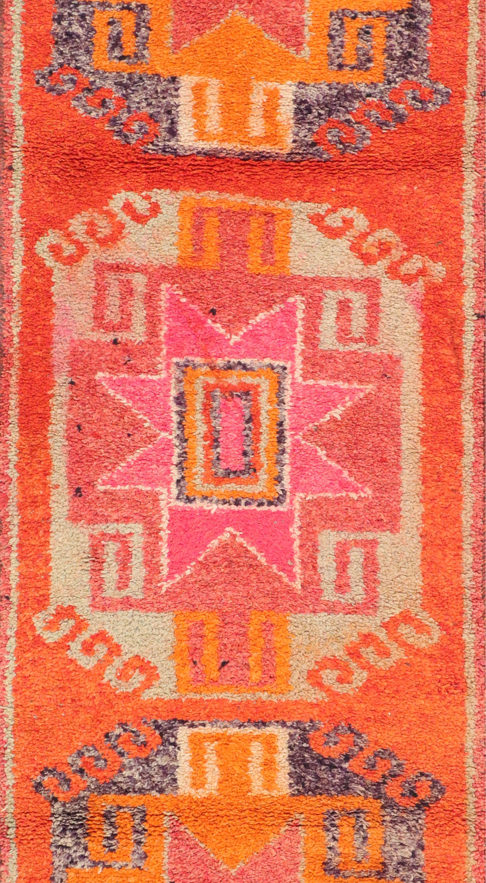 3'1 x 12' Hand-Knotted Moroccan Berber Long Rug