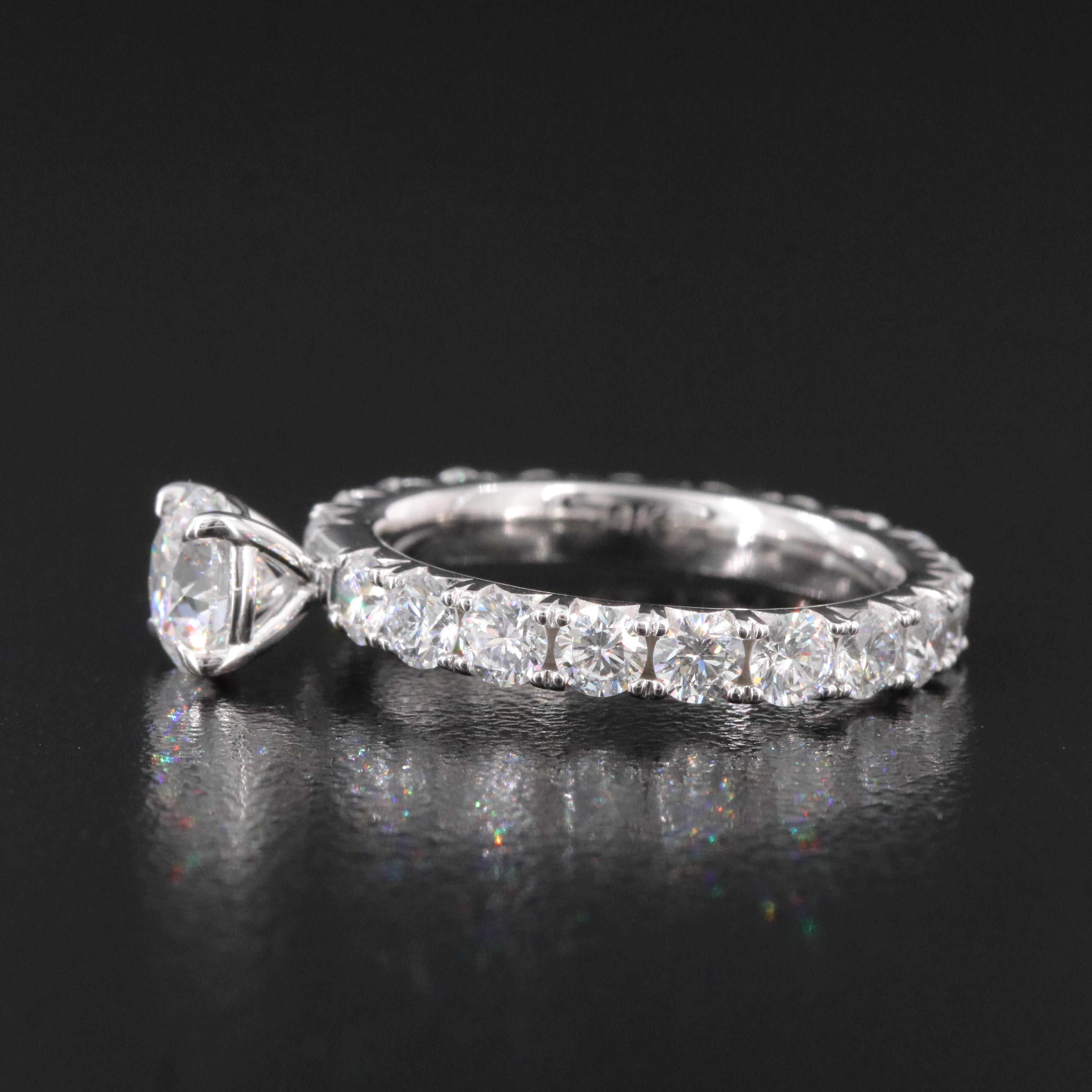 14K 2.90 CTW Lab Grown Diamond Ring