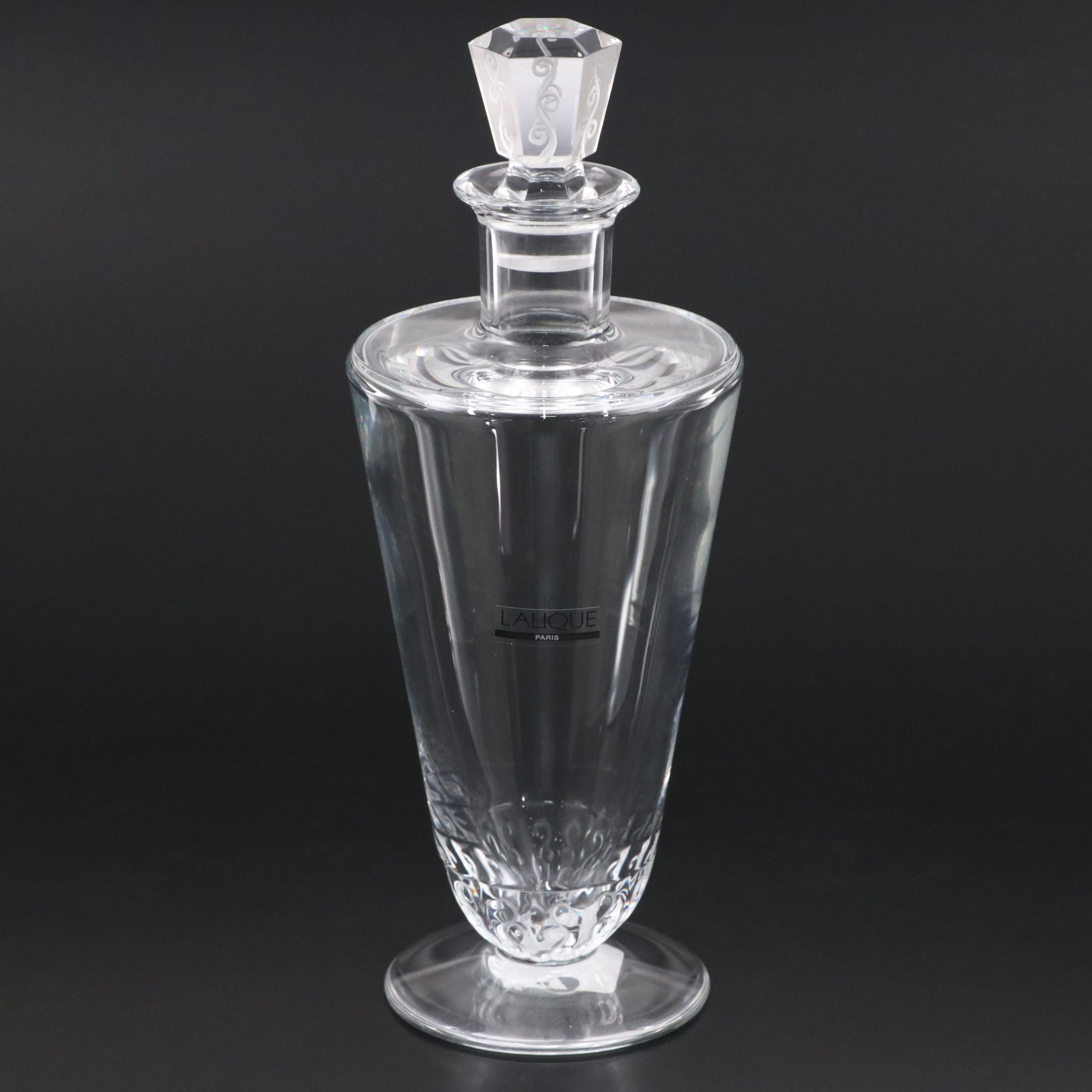 Lalique "Trèves" Clear Crystal Decanter