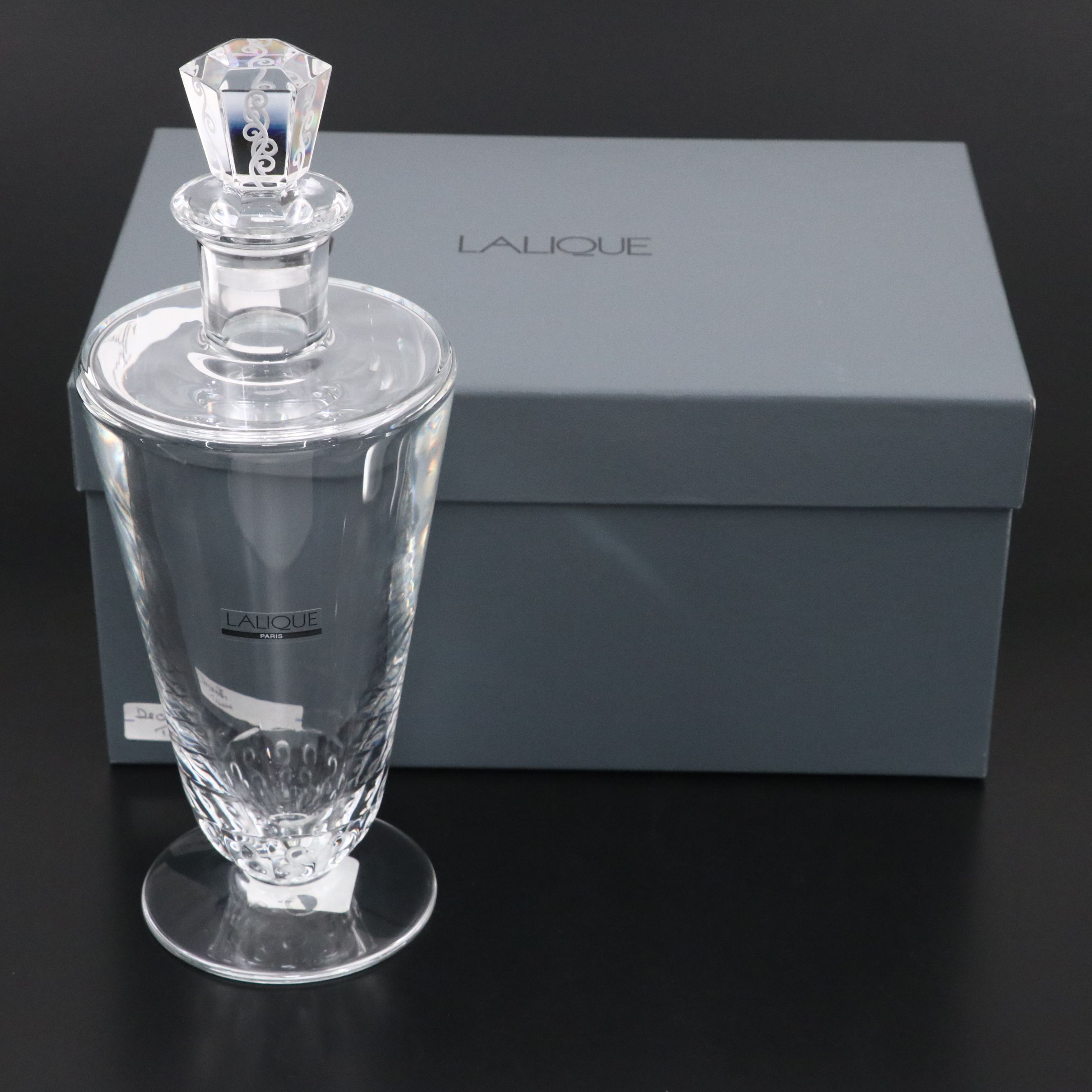 Lalique "Trèves" Clear Crystal Decanter
