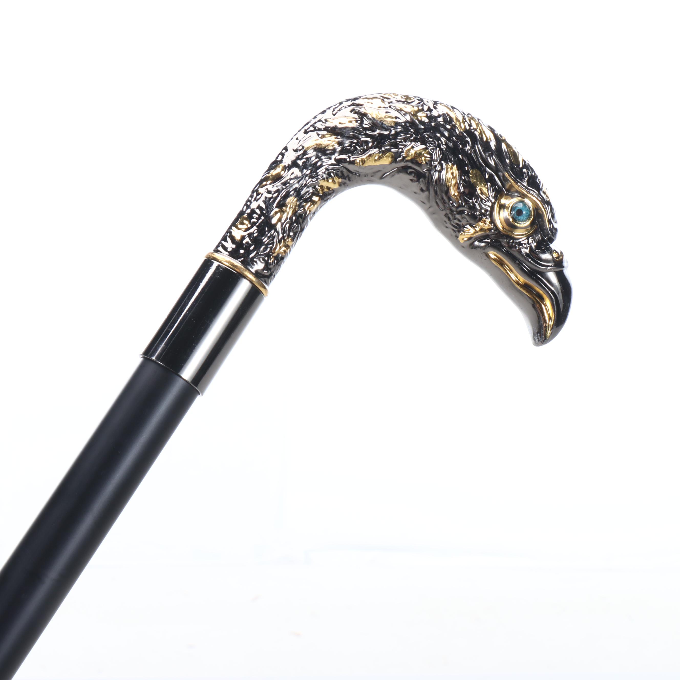 Embossed Eagle Head Adjustable Sword Cane