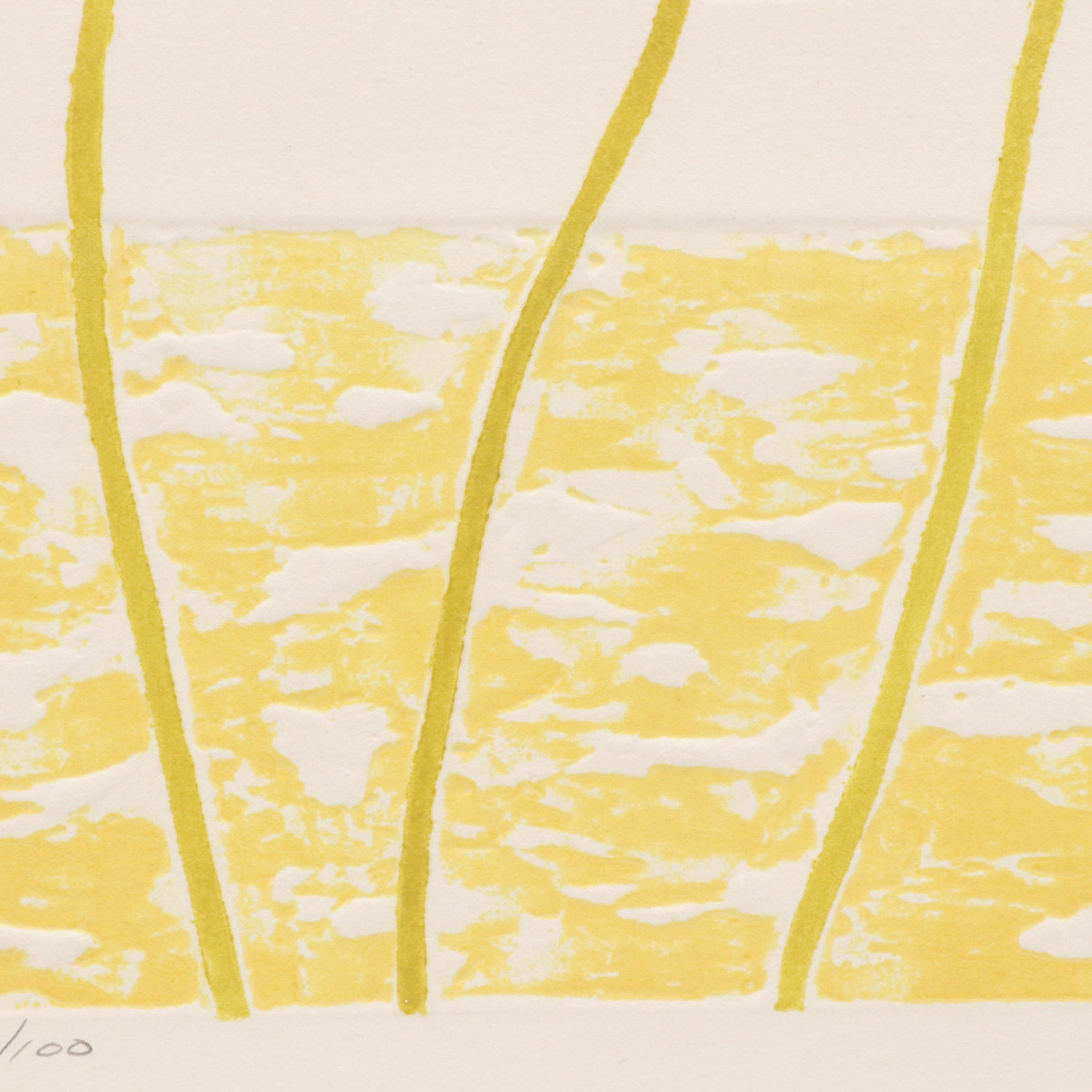 Embossed Relief Print of Poppies