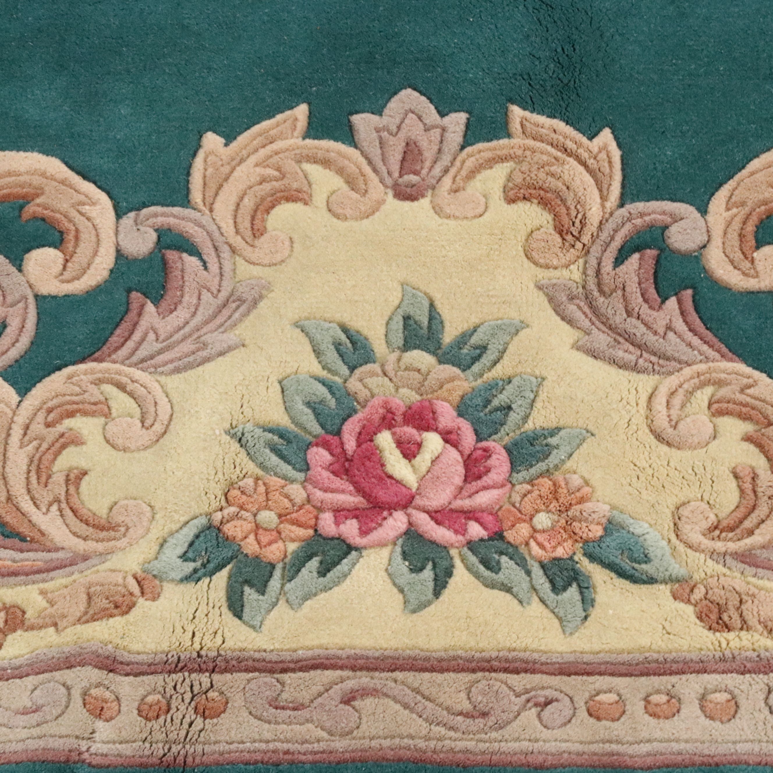 7'8 x 10'2 Hand-Knotted Sino-French Aubusson Area Rug