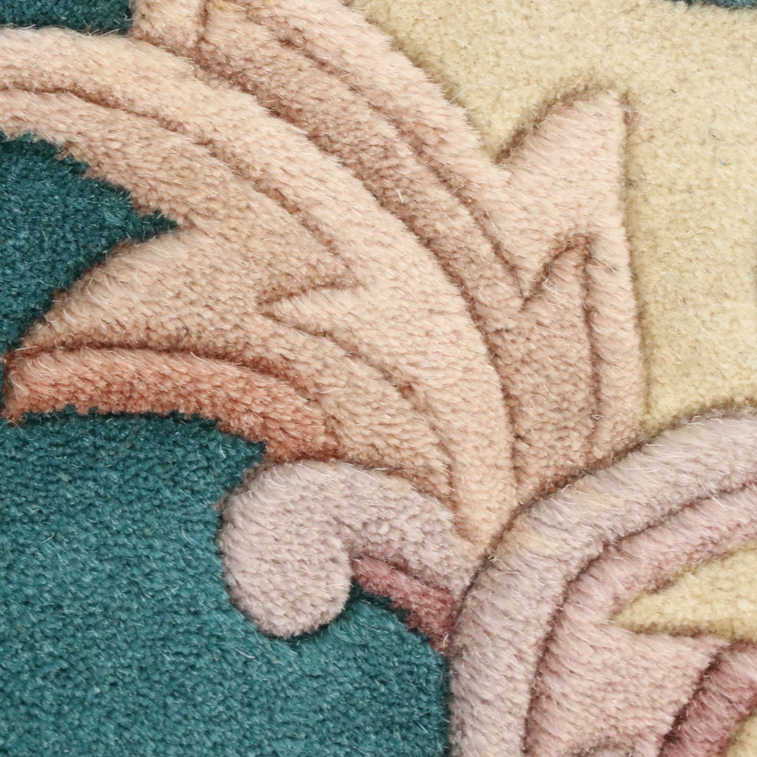 7'8 x 10'2 Hand-Knotted Sino-French Aubusson Area Rug