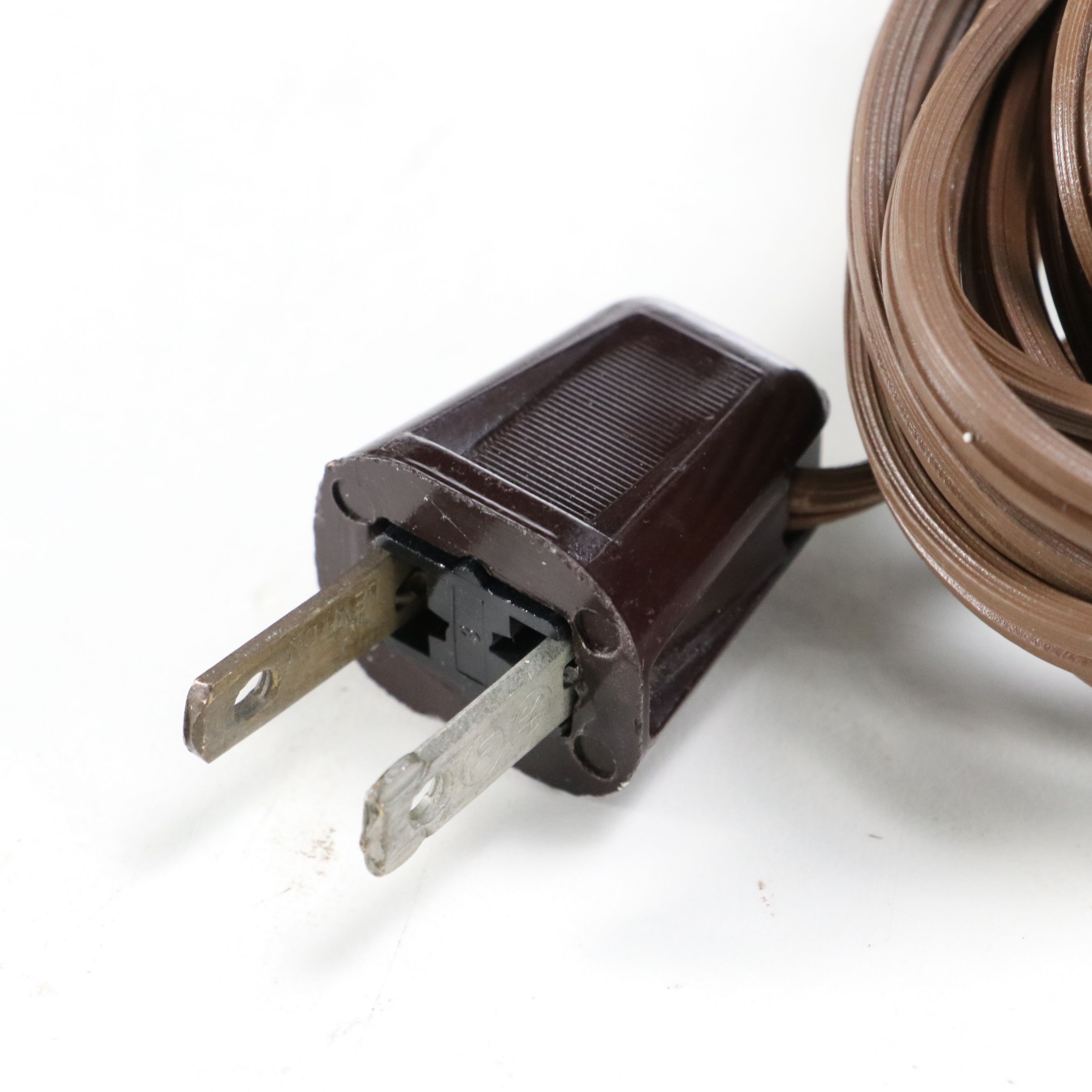 Pair of Chapman Resin Ram's Horn and Brass Table Lamps, 1970s