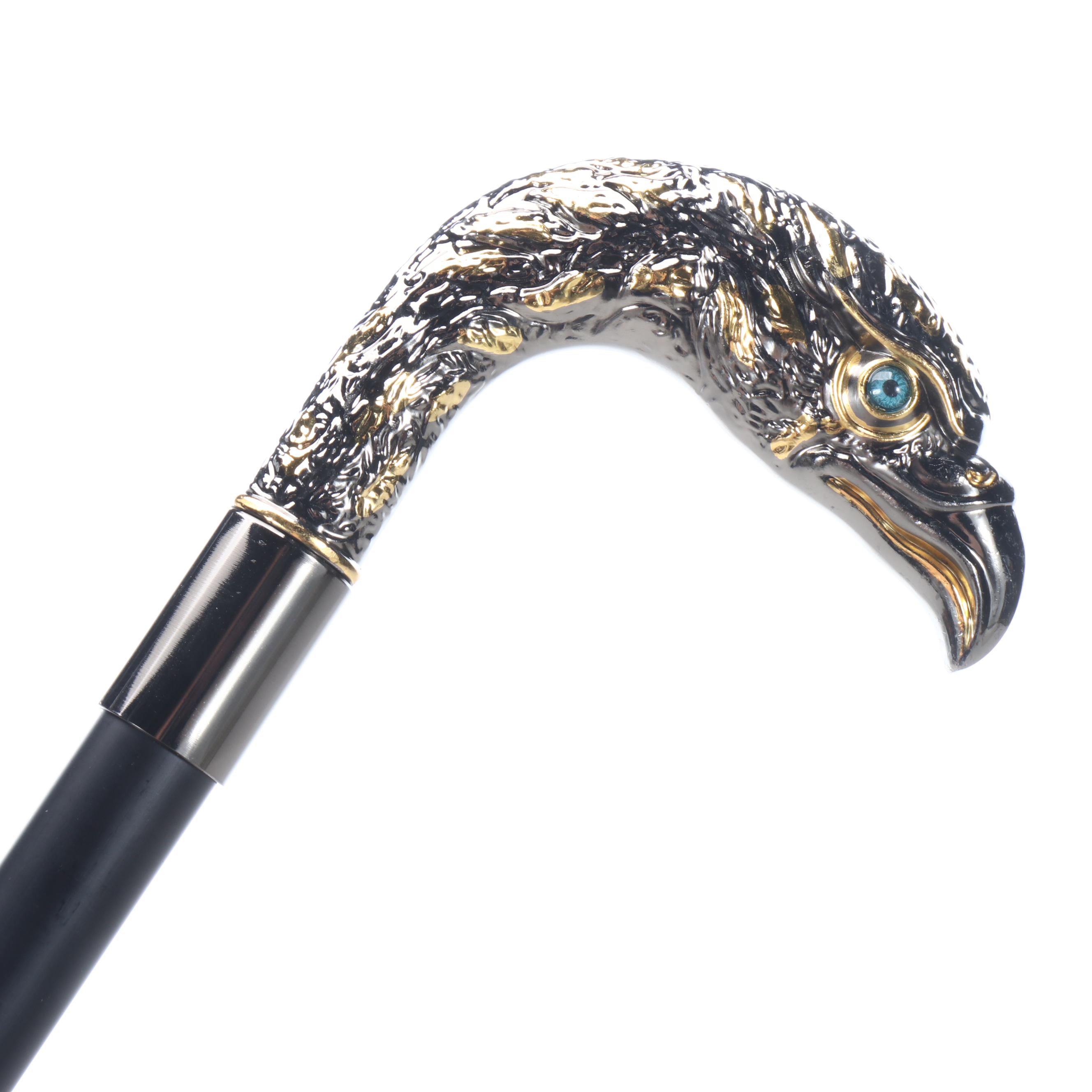 Embossed Eagle Head Adjustable Sword Cane
