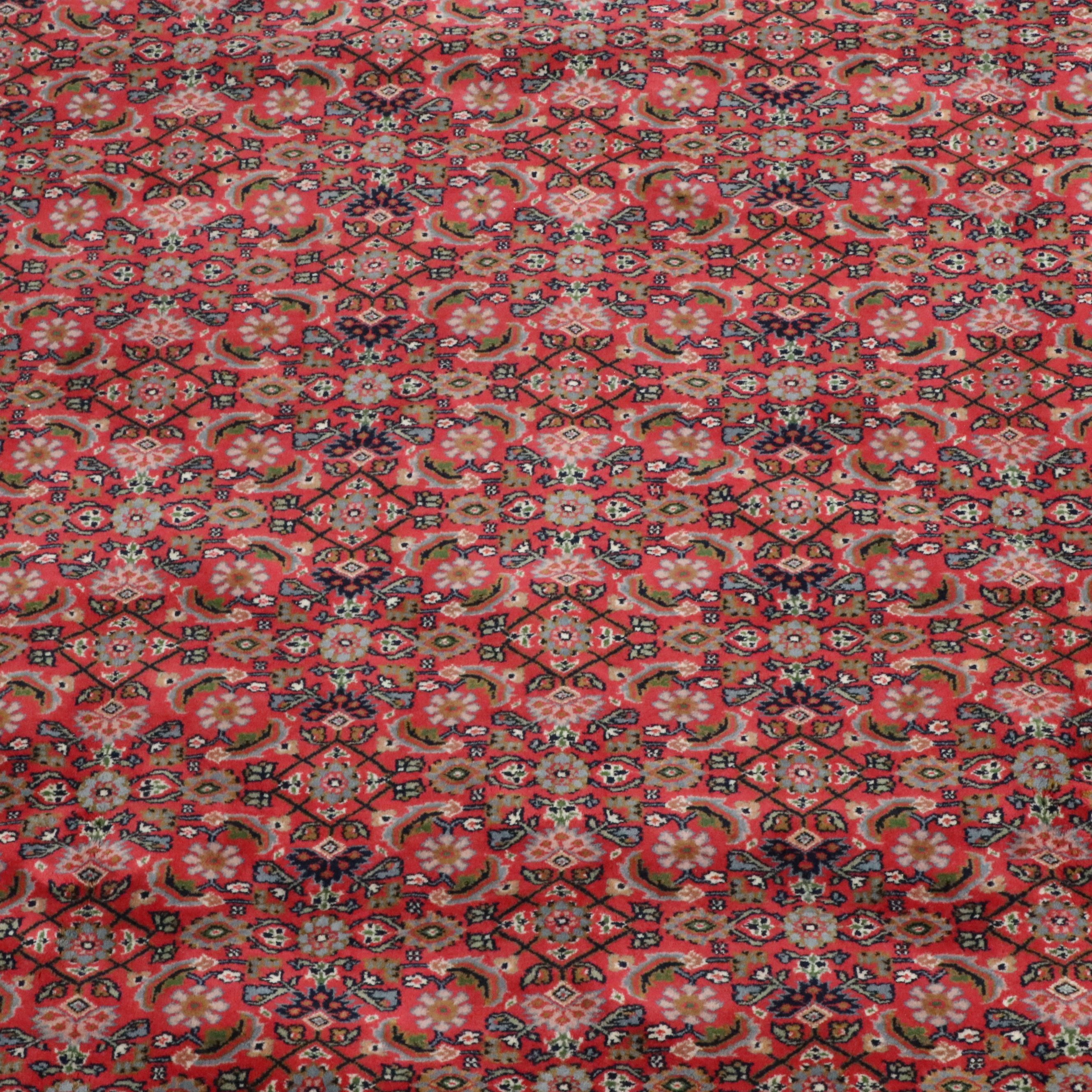 9'2 x 12'4 Hand-Knotted Indo-Persian Veramin Room-Sized Rug