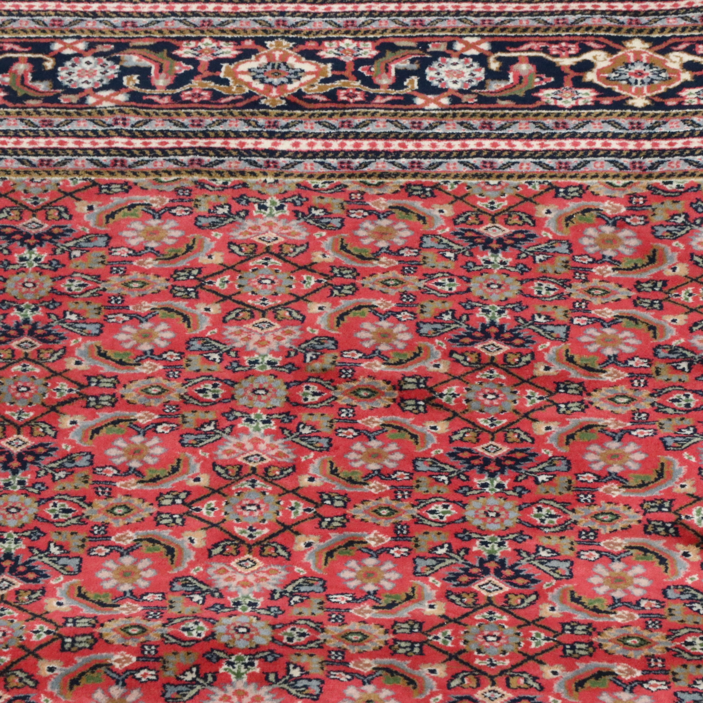 9'2 x 12'4 Hand-Knotted Indo-Persian Veramin Room-Sized Rug