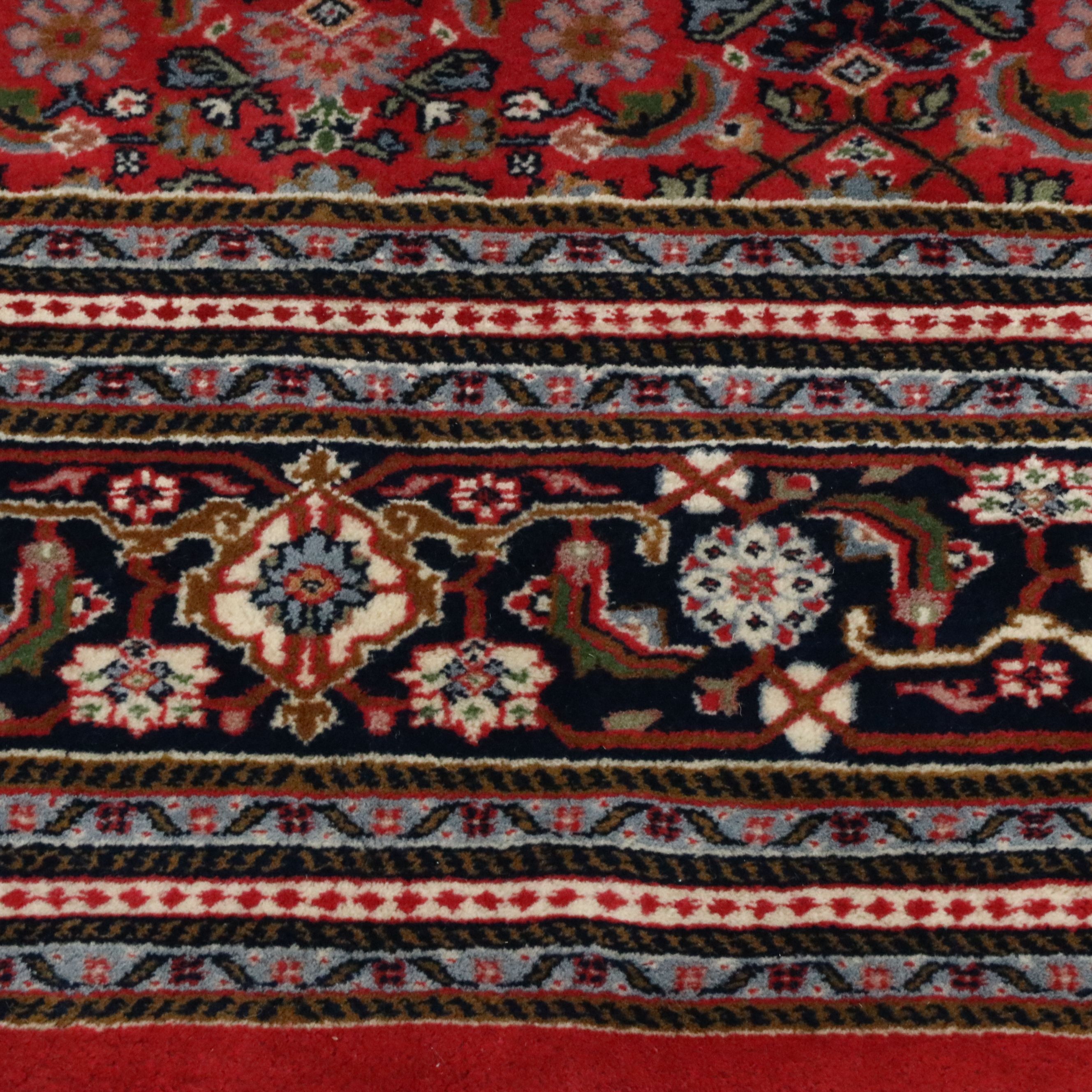 9'2 x 12'4 Hand-Knotted Indo-Persian Veramin Room-Sized Rug