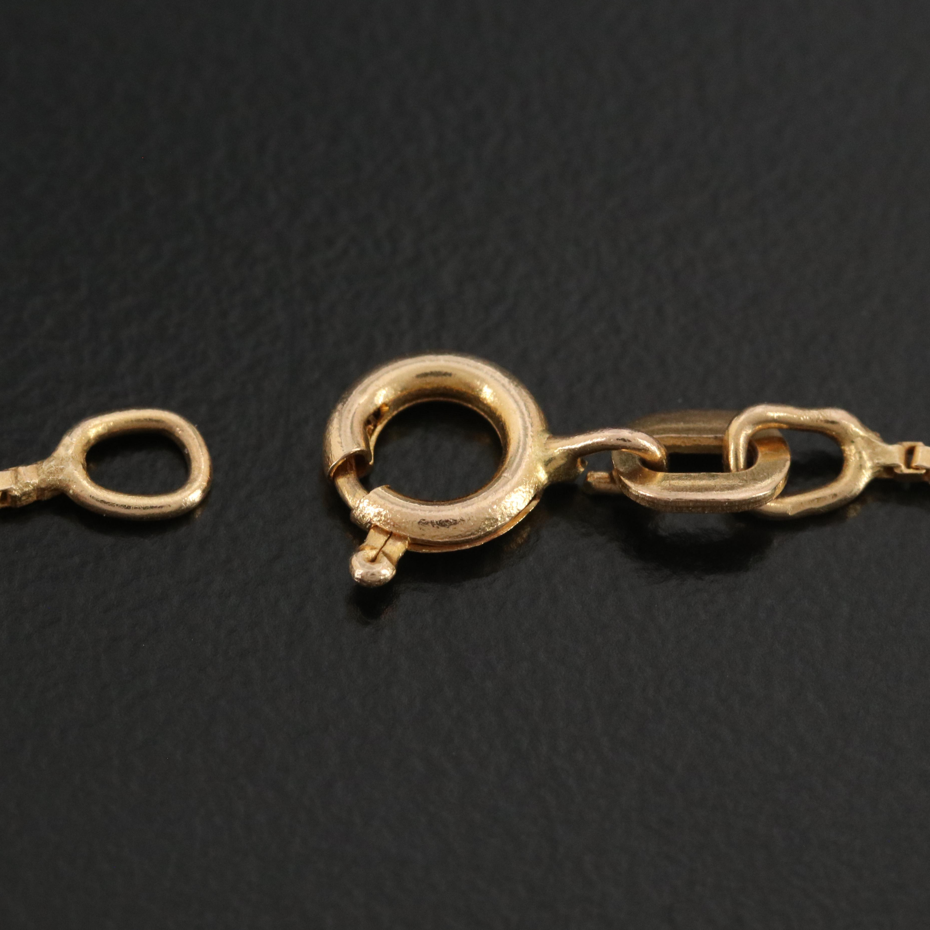 14K Sapphire and Diamond Heart Pendant Necklace