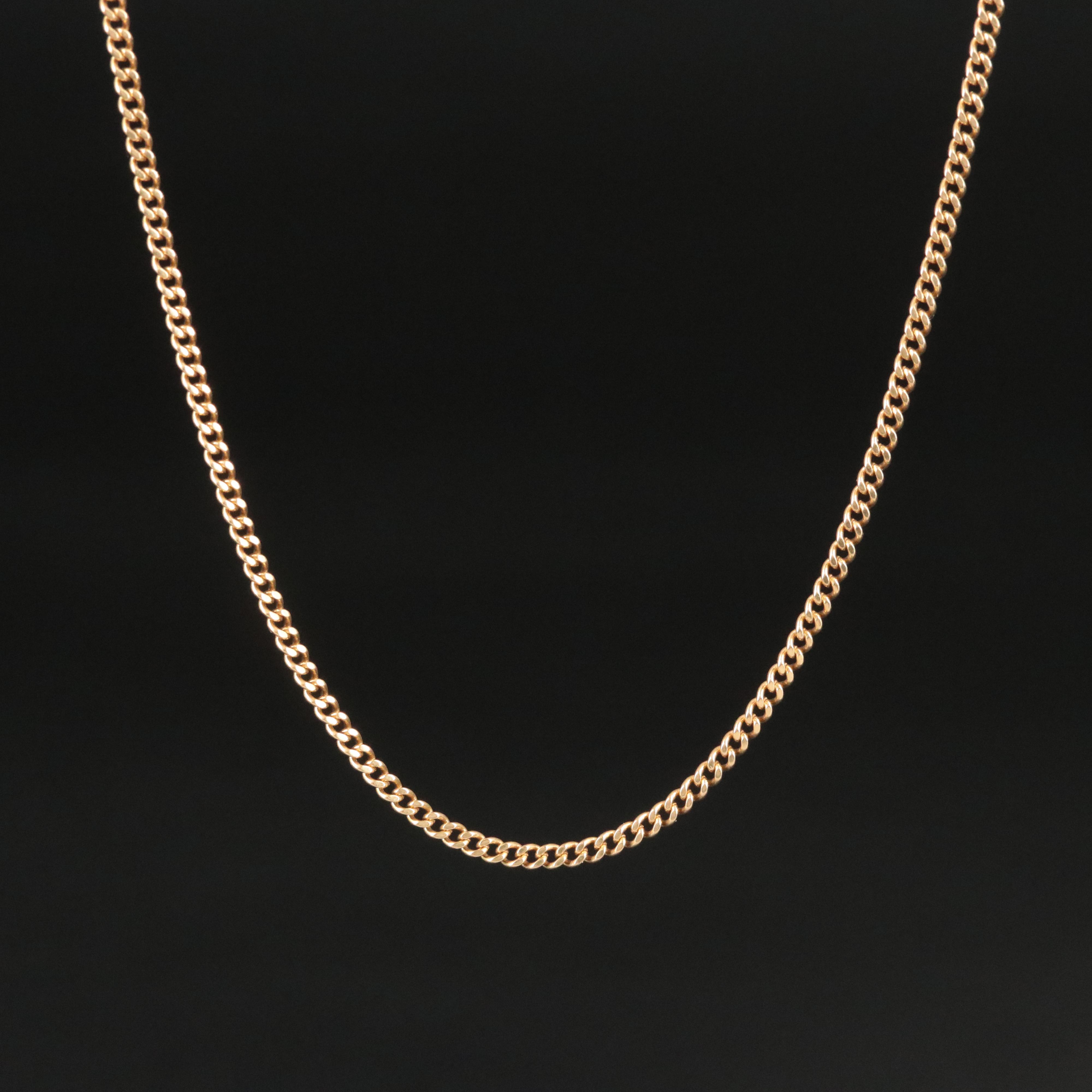 14K Curb Chain Necklace