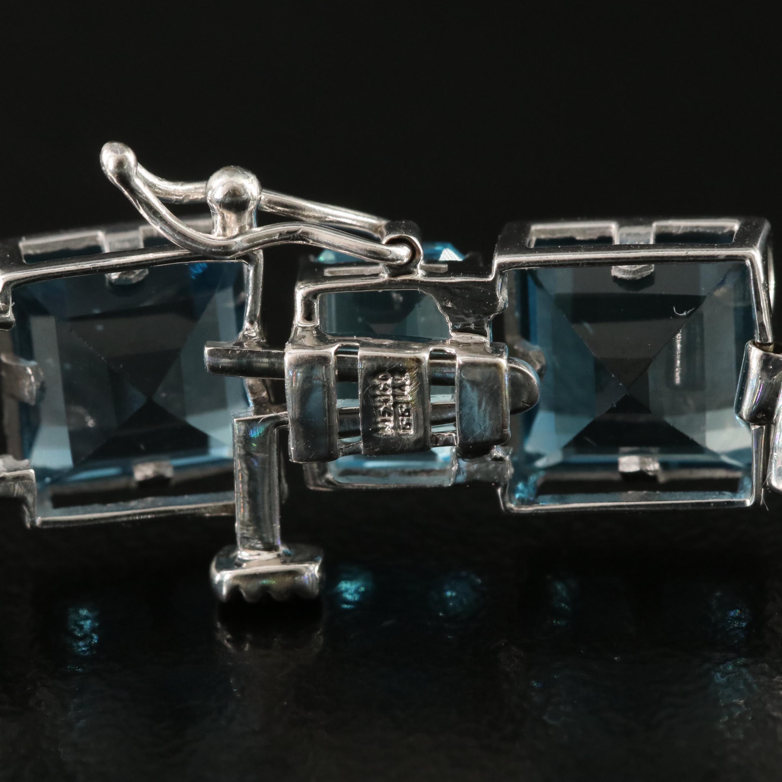 14K London and Sky Blue Topaz Bracelet