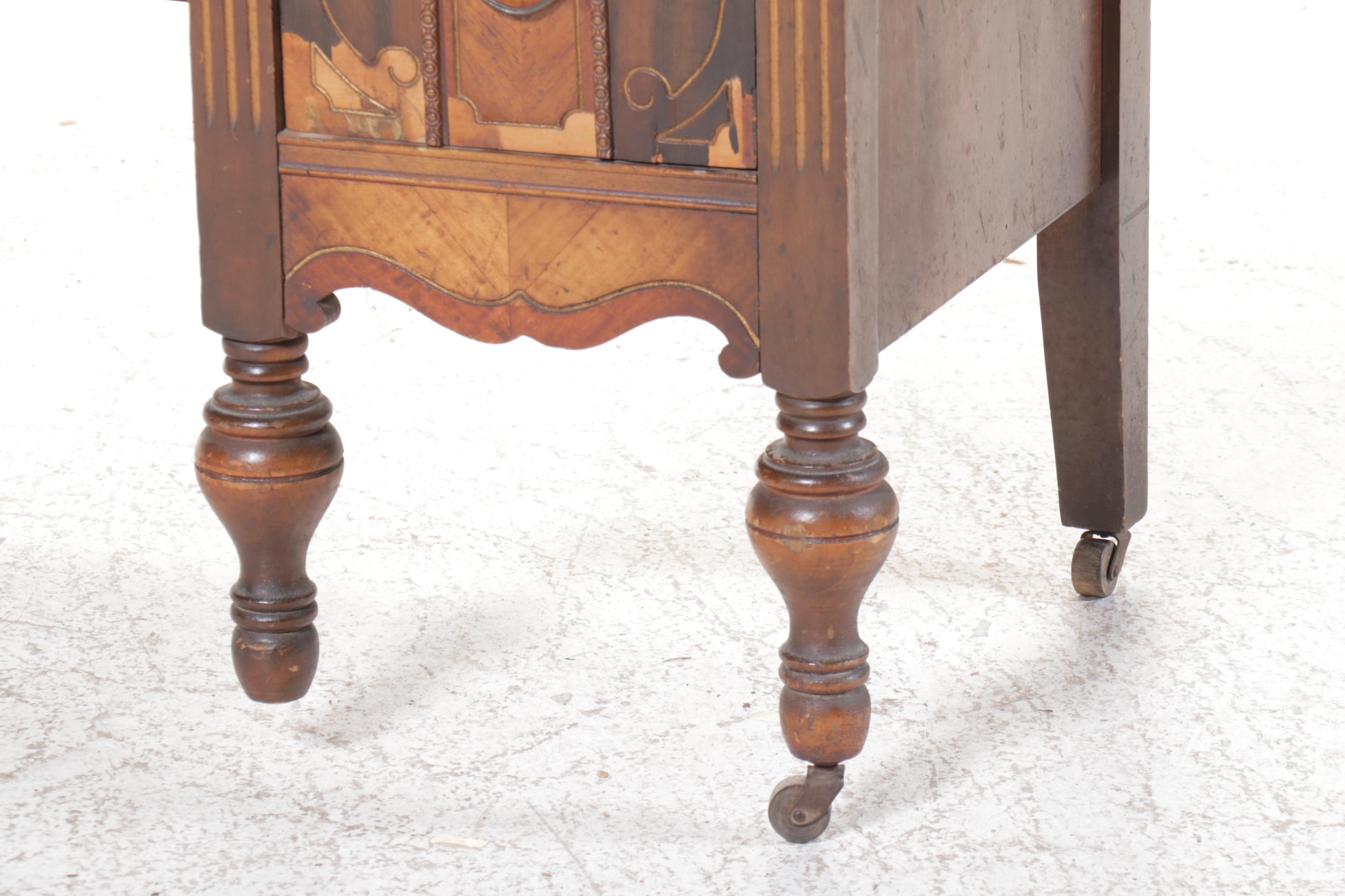 E. Kleeman Co. Jacobean Revival Style Mahogany and Waterfall Dressing Table