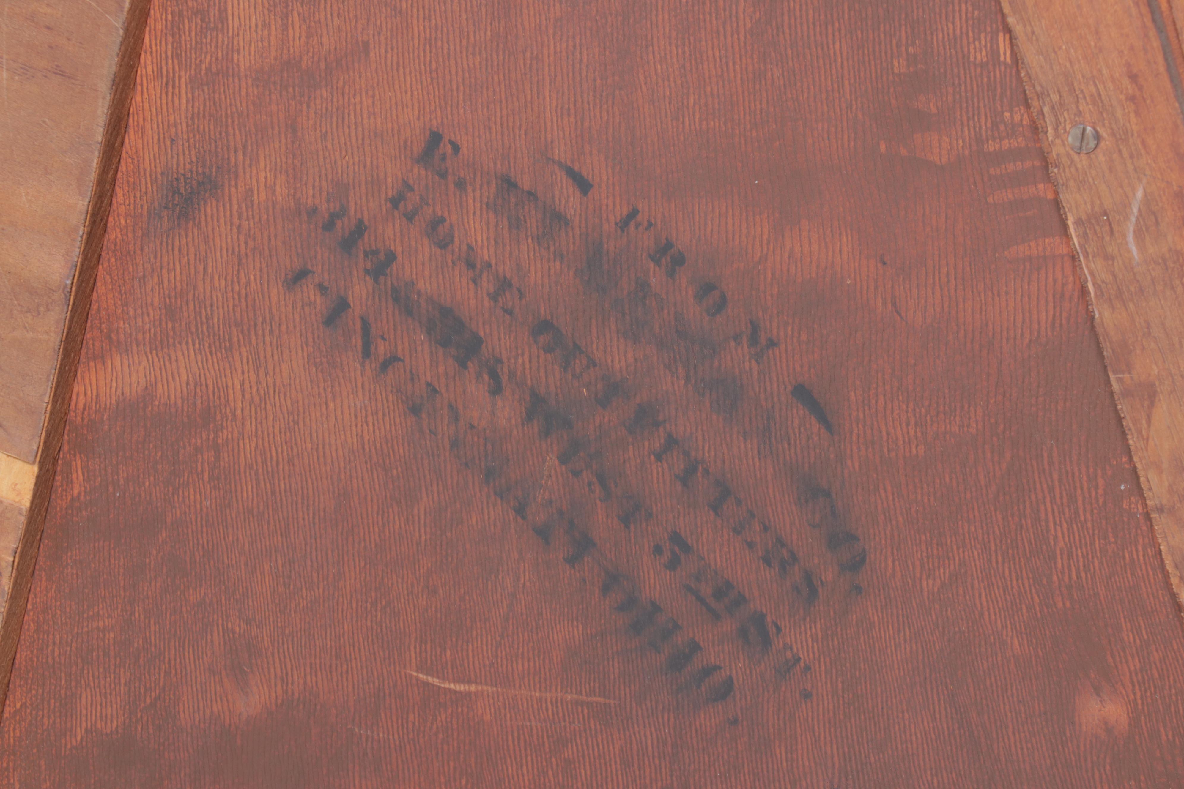 E. Kleeman Co. Jacobean Revival Style Mahogany and Waterfall Dressing Table