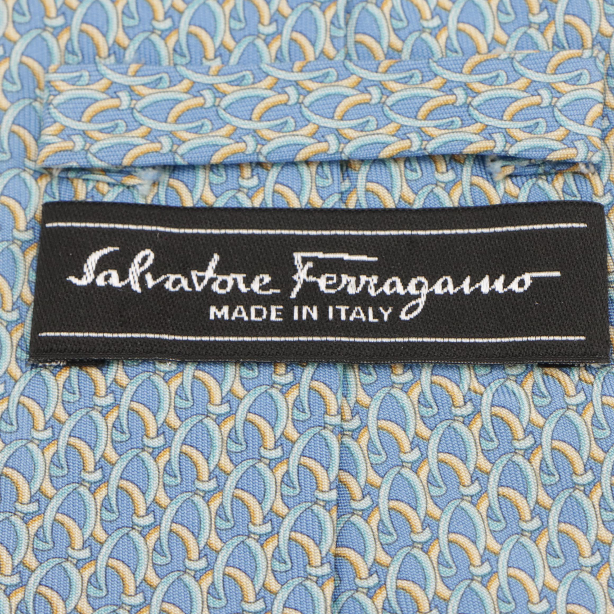 Salvatore Ferragamo Patterned Tall/Standard Neckties in Silk Twill