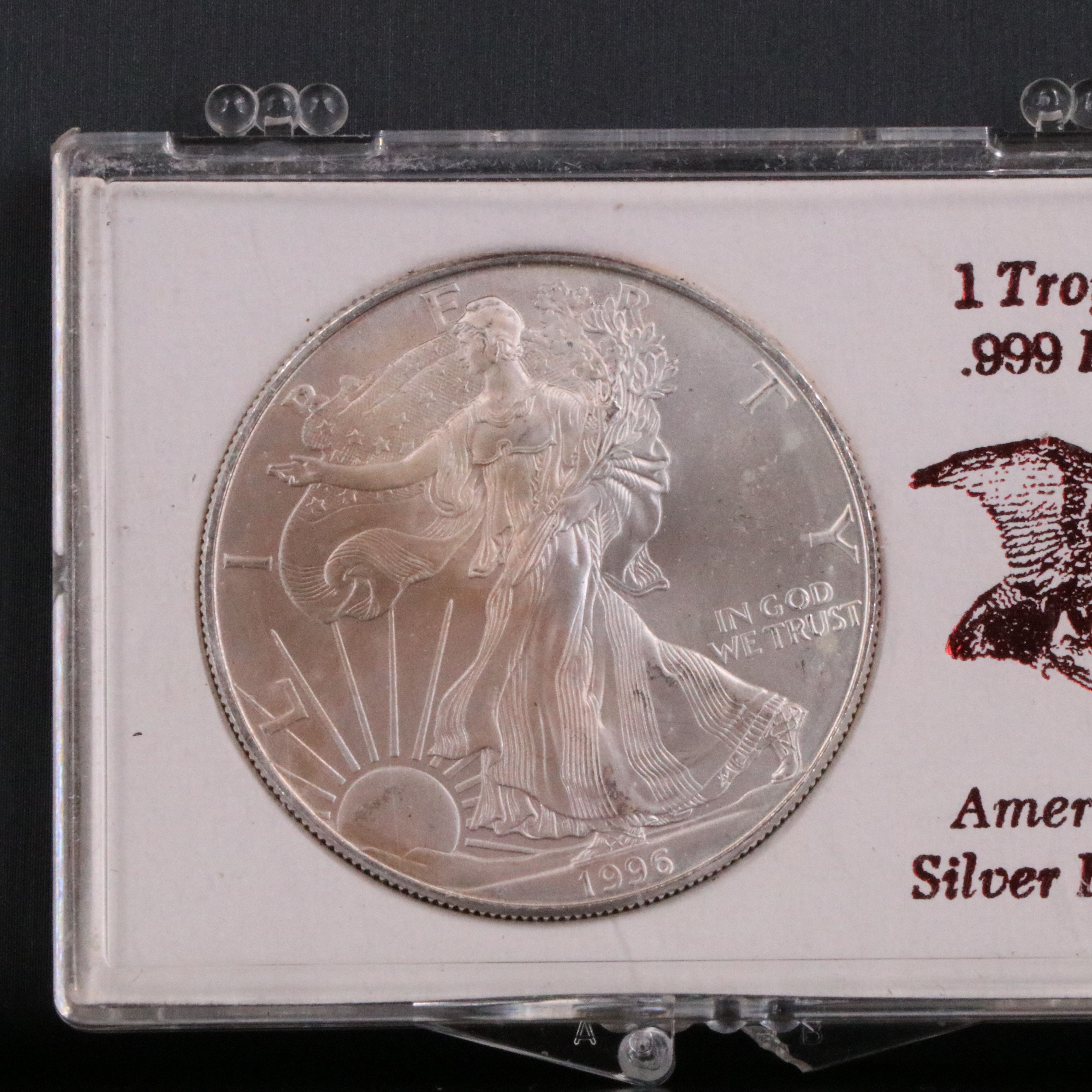Six Low Mintage 1996 $1 U.S. Silver Eagles