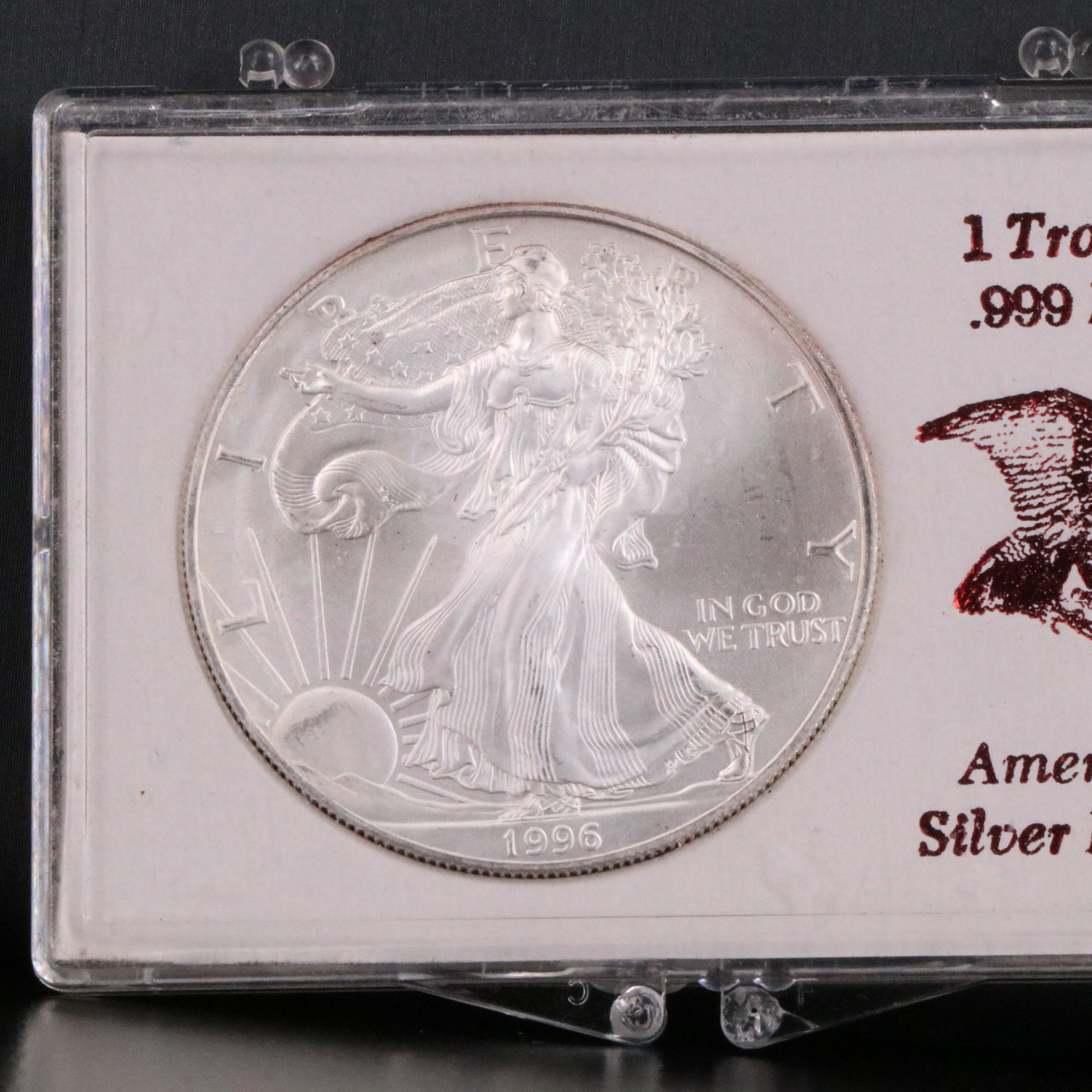 Six Low Mintage 1996 $1 U.S. Silver Eagles