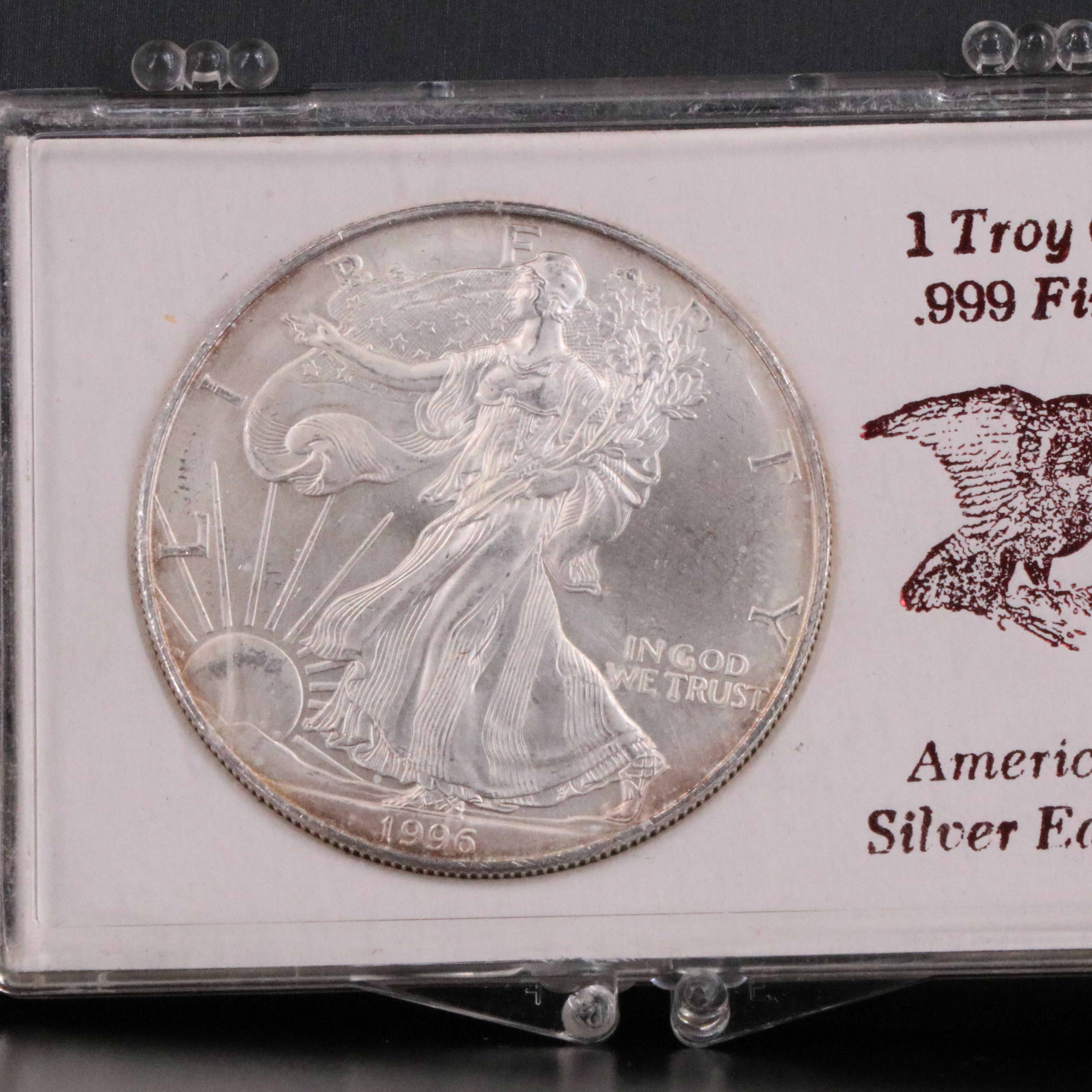 Six Low Mintage 1996 $1 U.S. Silver Eagles