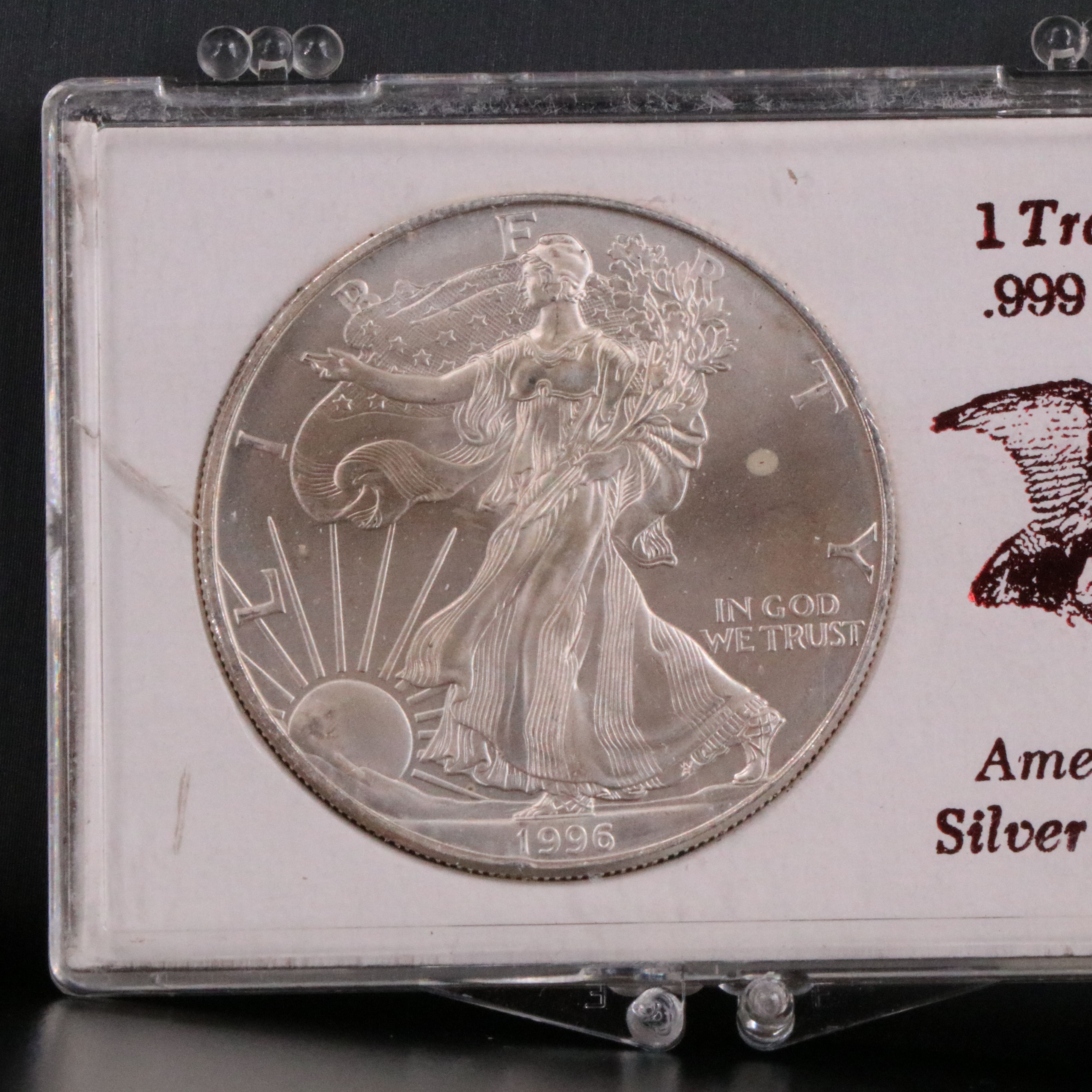 Six Low Mintage 1996 $1 U.S. Silver Eagles