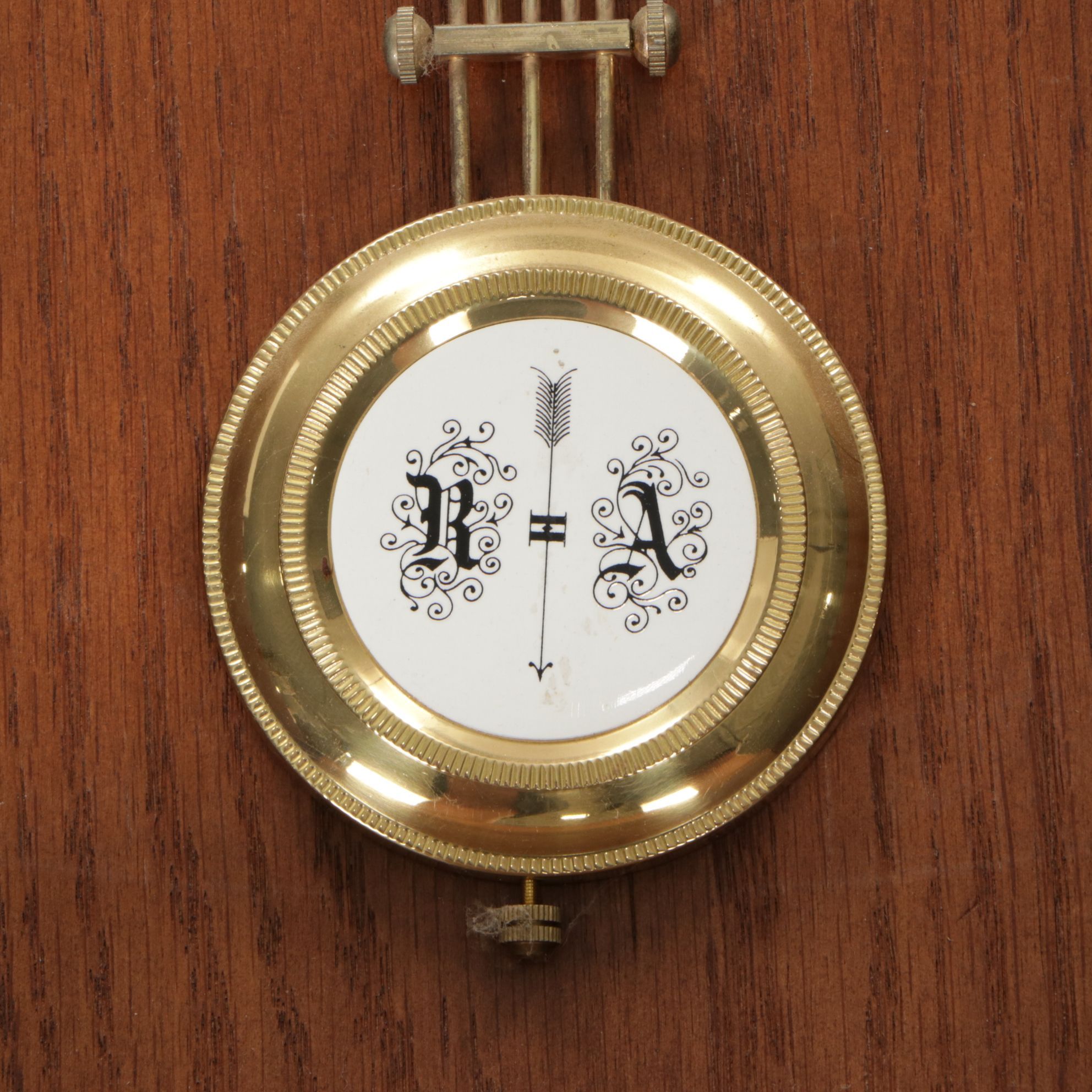 Verichron Battery Operated Wall Clock in Oak Case