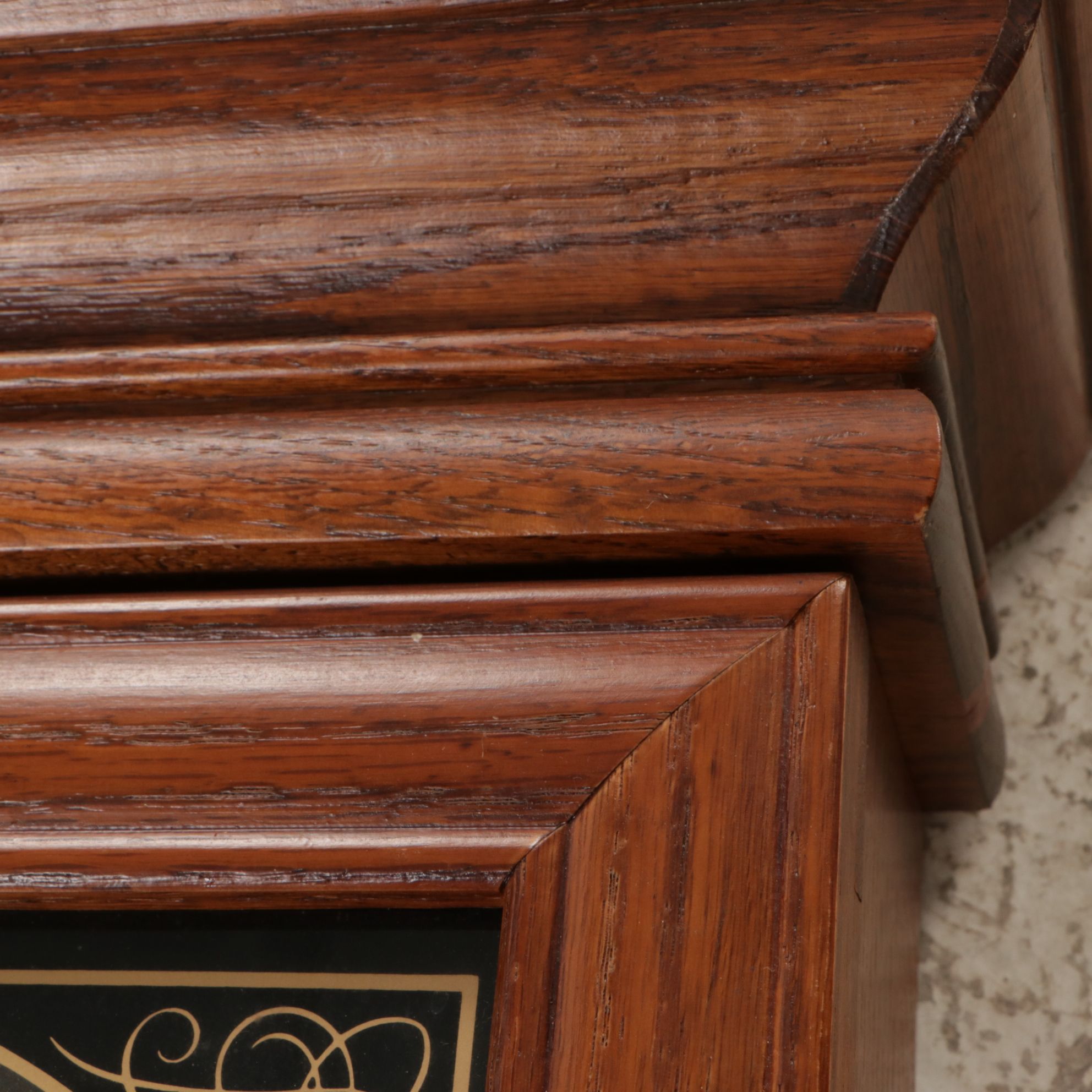 Verichron Battery Operated Wall Clock in Oak Case