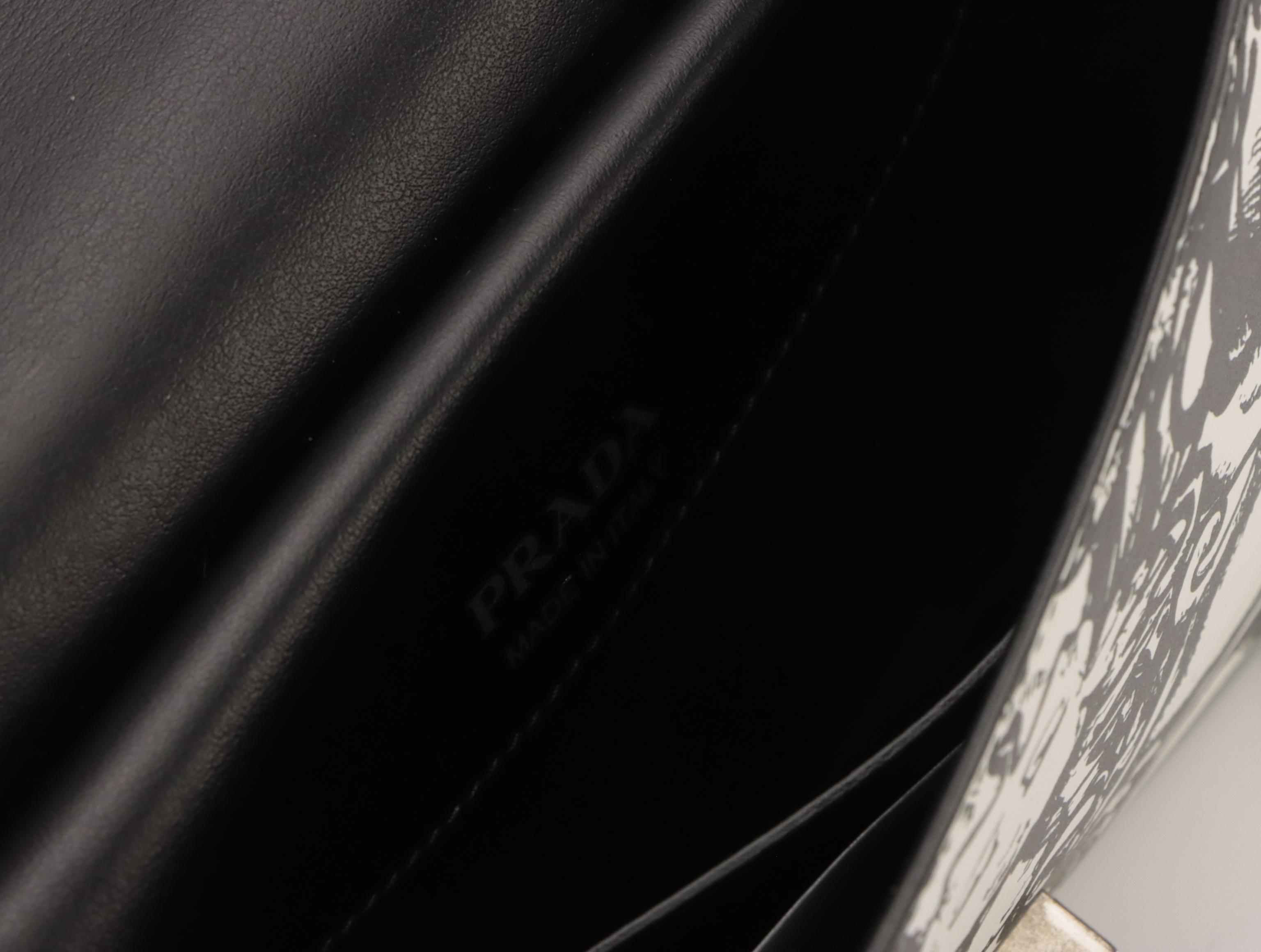 Prada Flap Bag 1BD156 in City Calf Stamp Leather