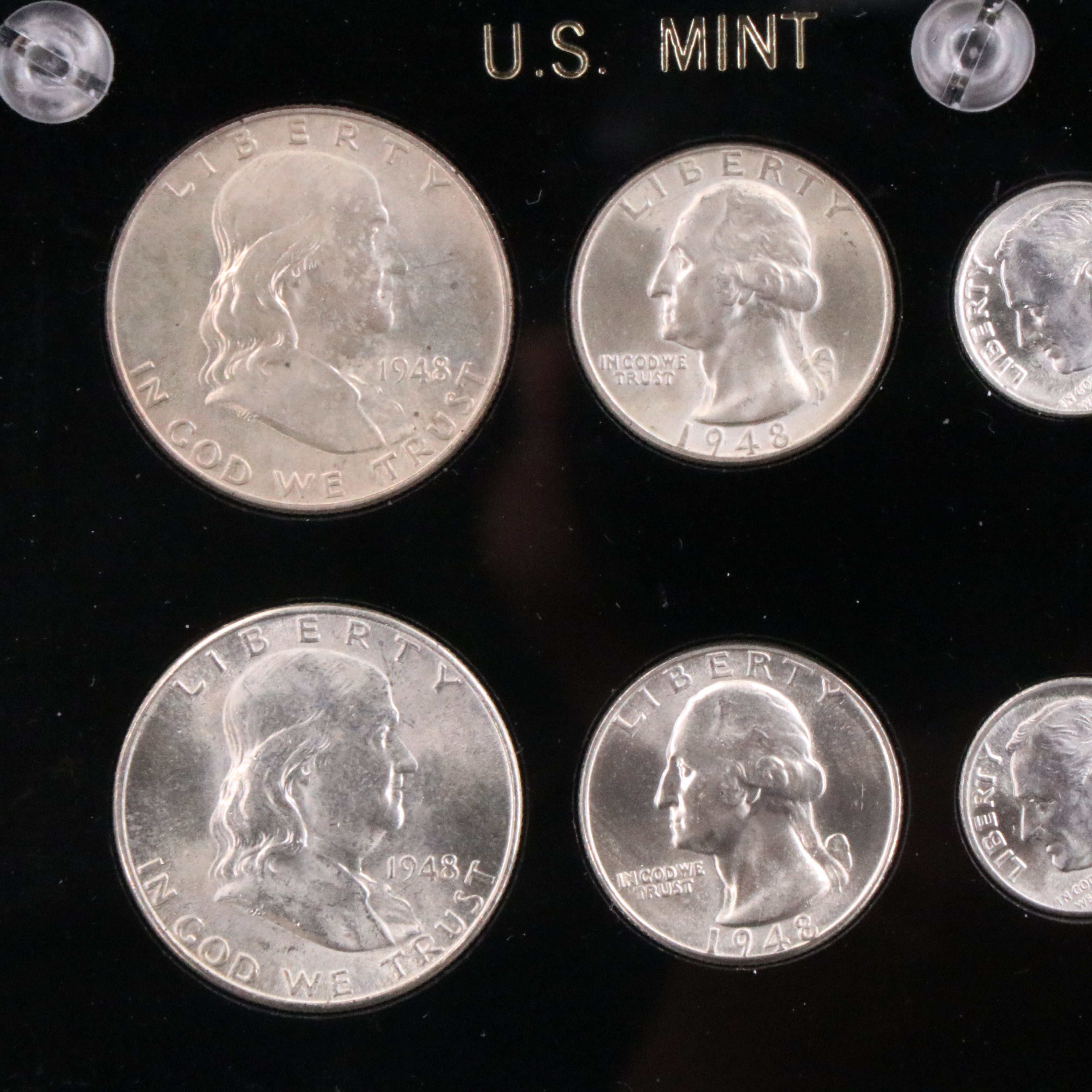 1948 U.S. Mint sets from Philadelphia, Denver, and San Francisco