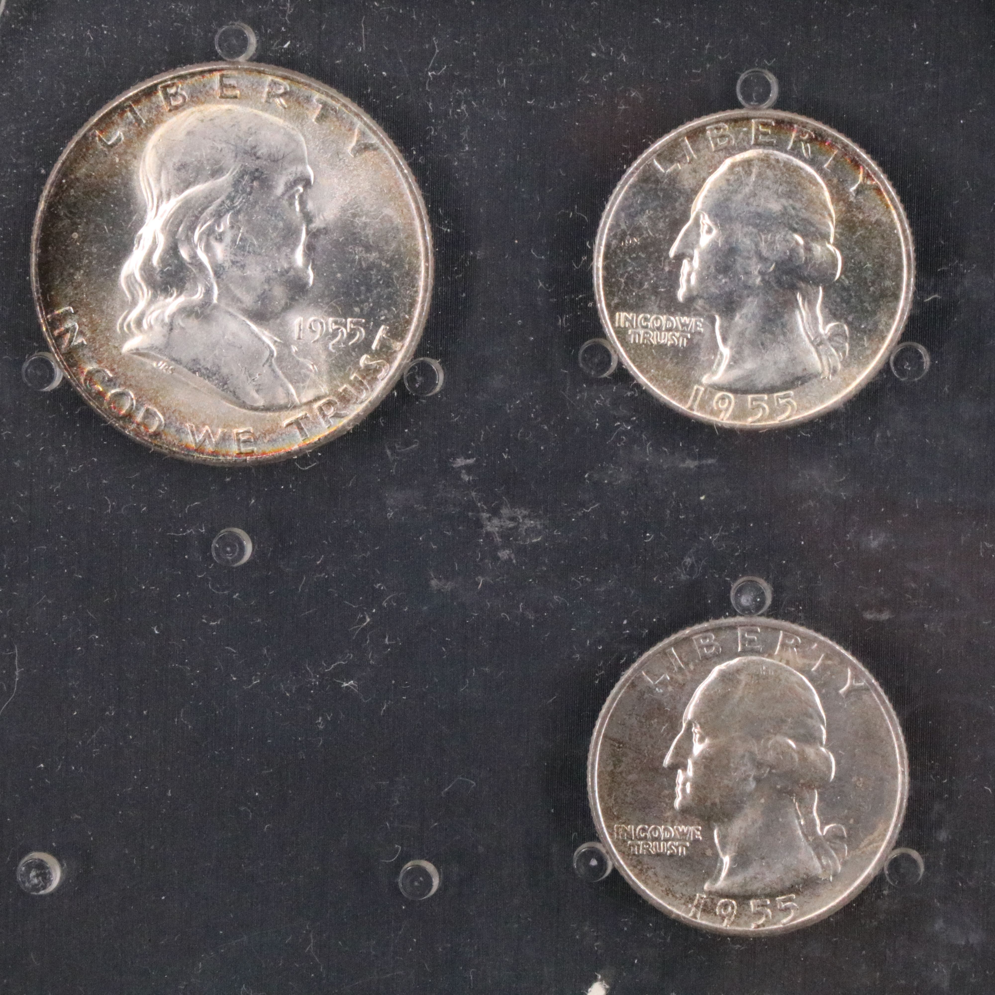 1955 U.S. Mint sets from Philadelphia, Denver, and San Francisco