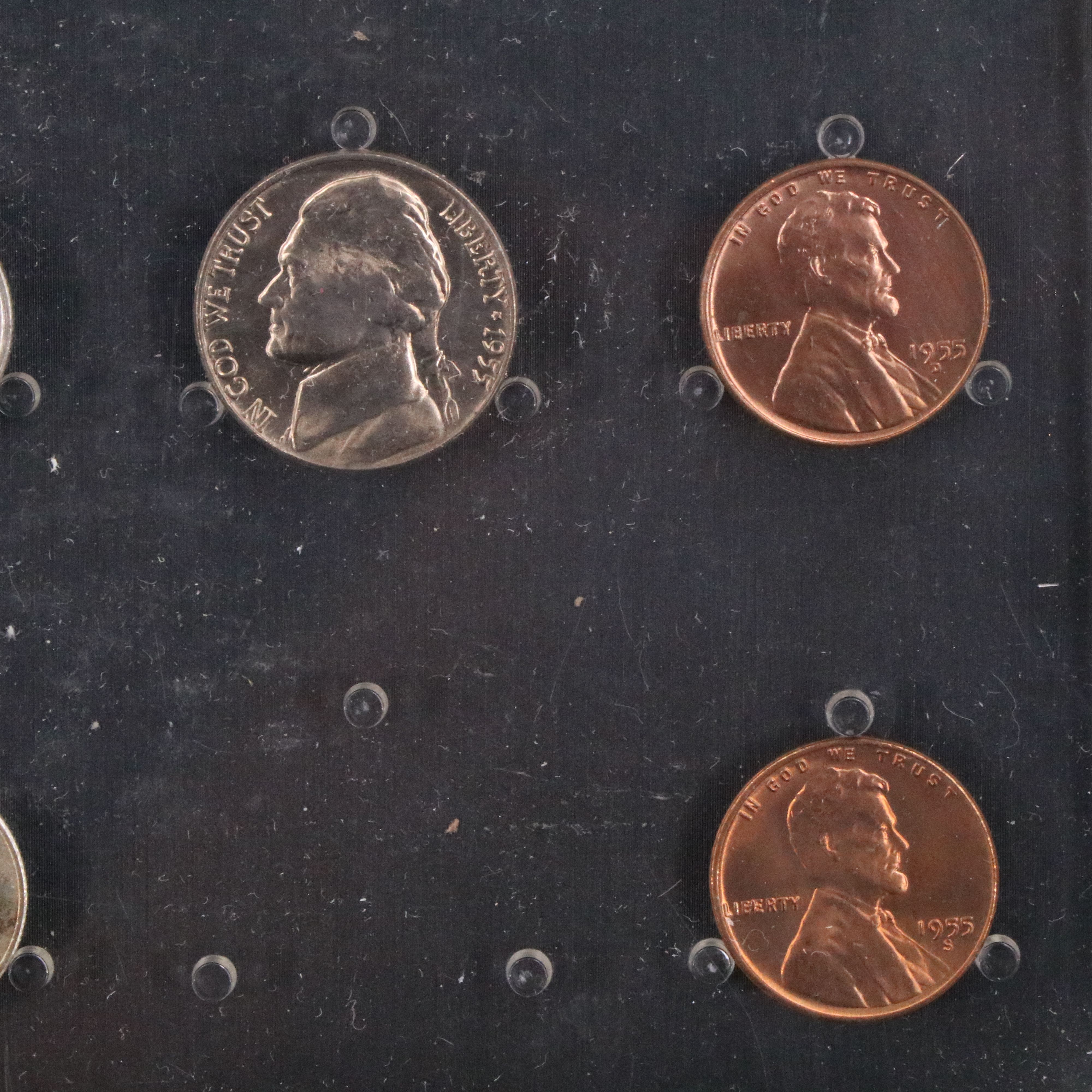1955 U.S. Mint sets from Philadelphia, Denver, and San Francisco