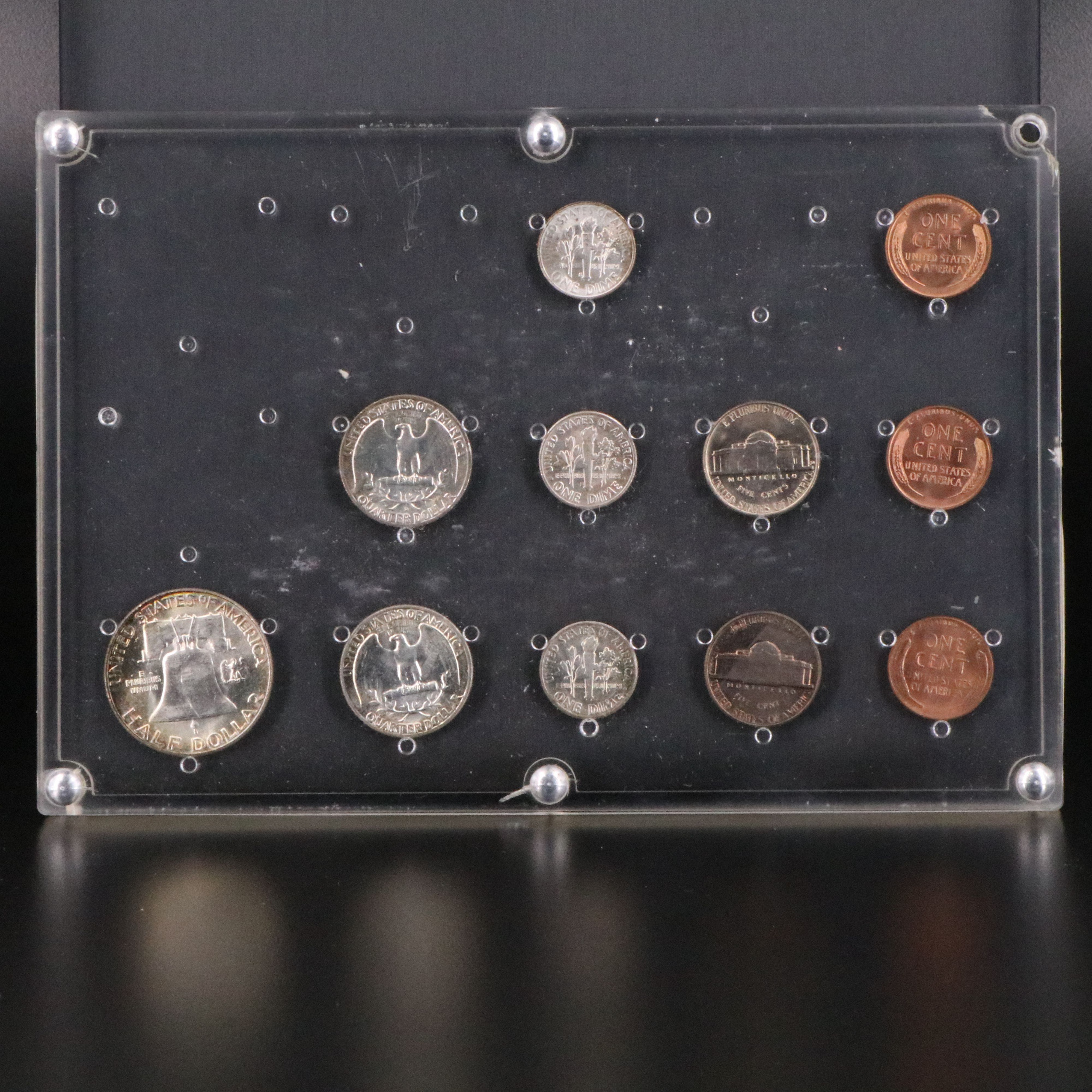 1955 U.S. Mint sets from Philadelphia, Denver, and San Francisco